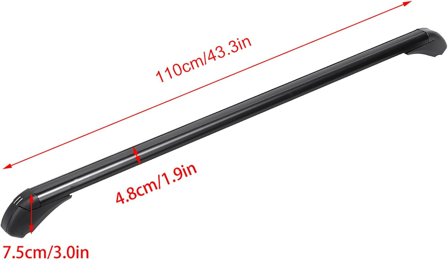 Universal 2X Aluminum Car Roof Rack Bars Carrier with 2 Keys - -, Safe, and Easy to Install image number 5