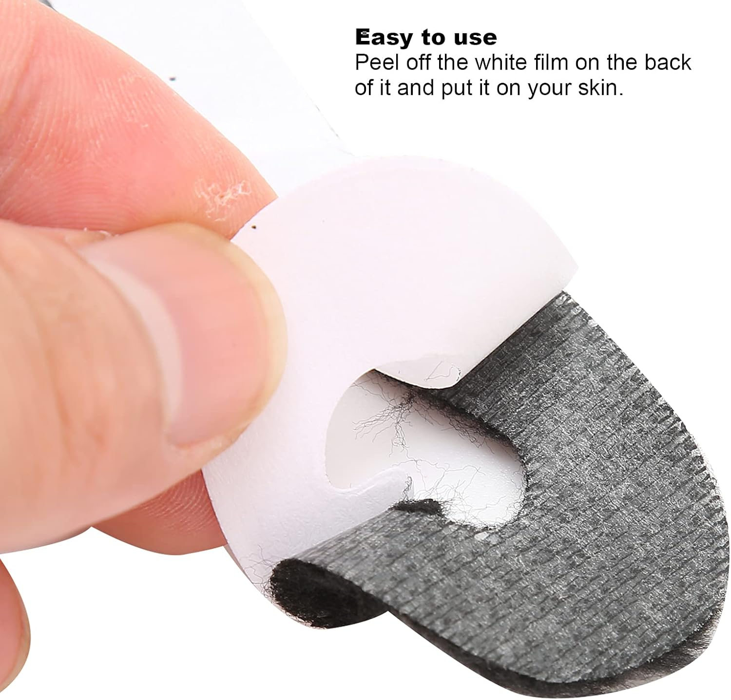 6Pcs Fake Black Moustache, Self Adhesive Fake Mustache for Halloween Party, Costume, Mustache Party Supplies and Holiday Decorations, Easy to Put on and Take Off