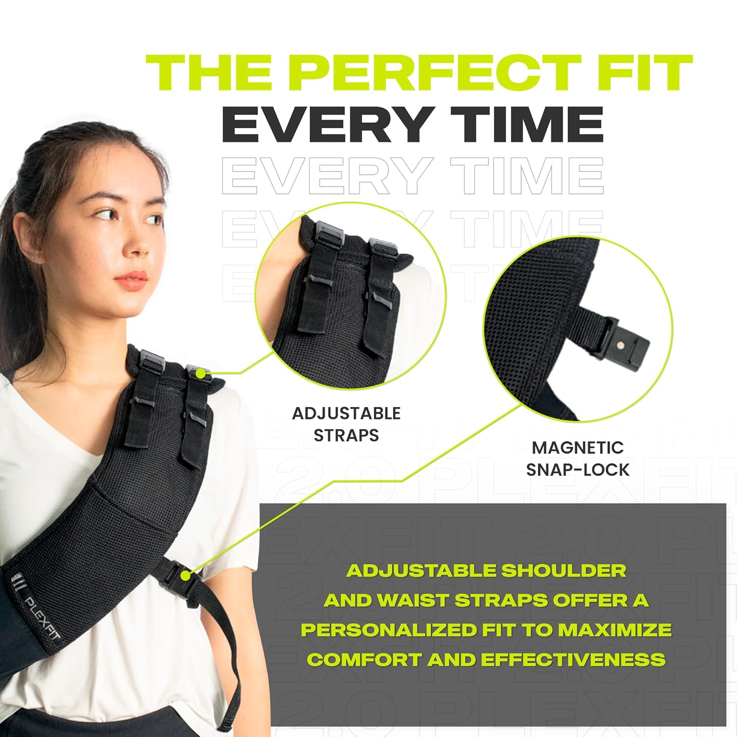 Athletic Arm Sling Class a Medical Device - Shoulder Sling Immobilizer for Injury Support - for Elbow & Wrist Too - Men & Women (Medium Right, Black) image number 4