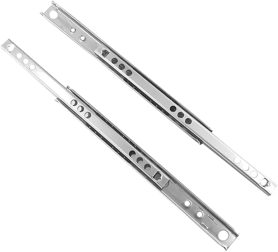 Drawer Runners, 1 Pair Ball Bearing Metal Drawer Runners 17Mm Wide Furniture Drawer Runners (246Mm Length) image number 6