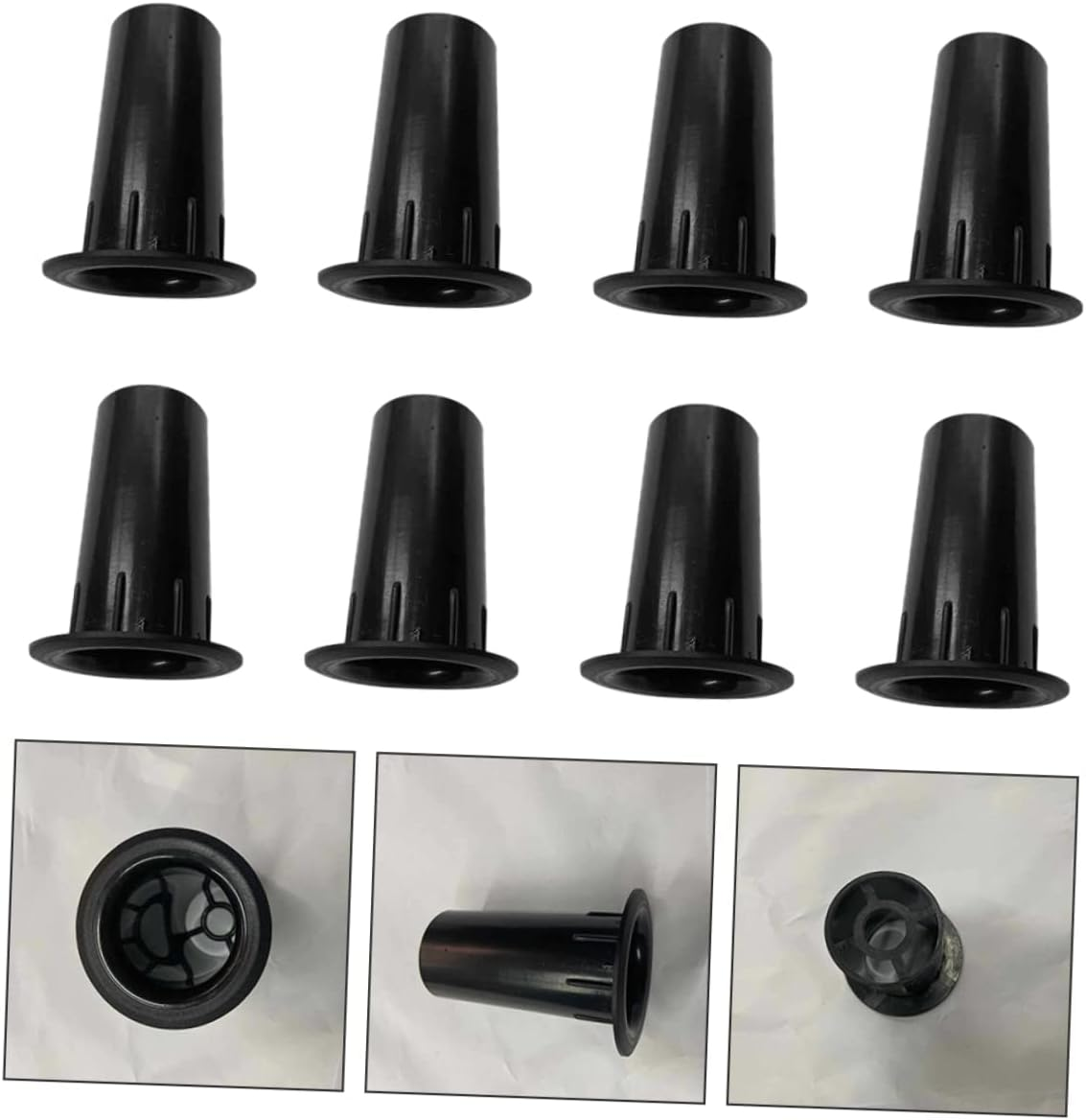 Sewroro 20Pcs Plastic Speaker Hole Bass Reflex Tube Port Air Outlet Replacement for Woofer Subwoofer Speaker Box 41X80Mm Home Audio Accessories image number 1