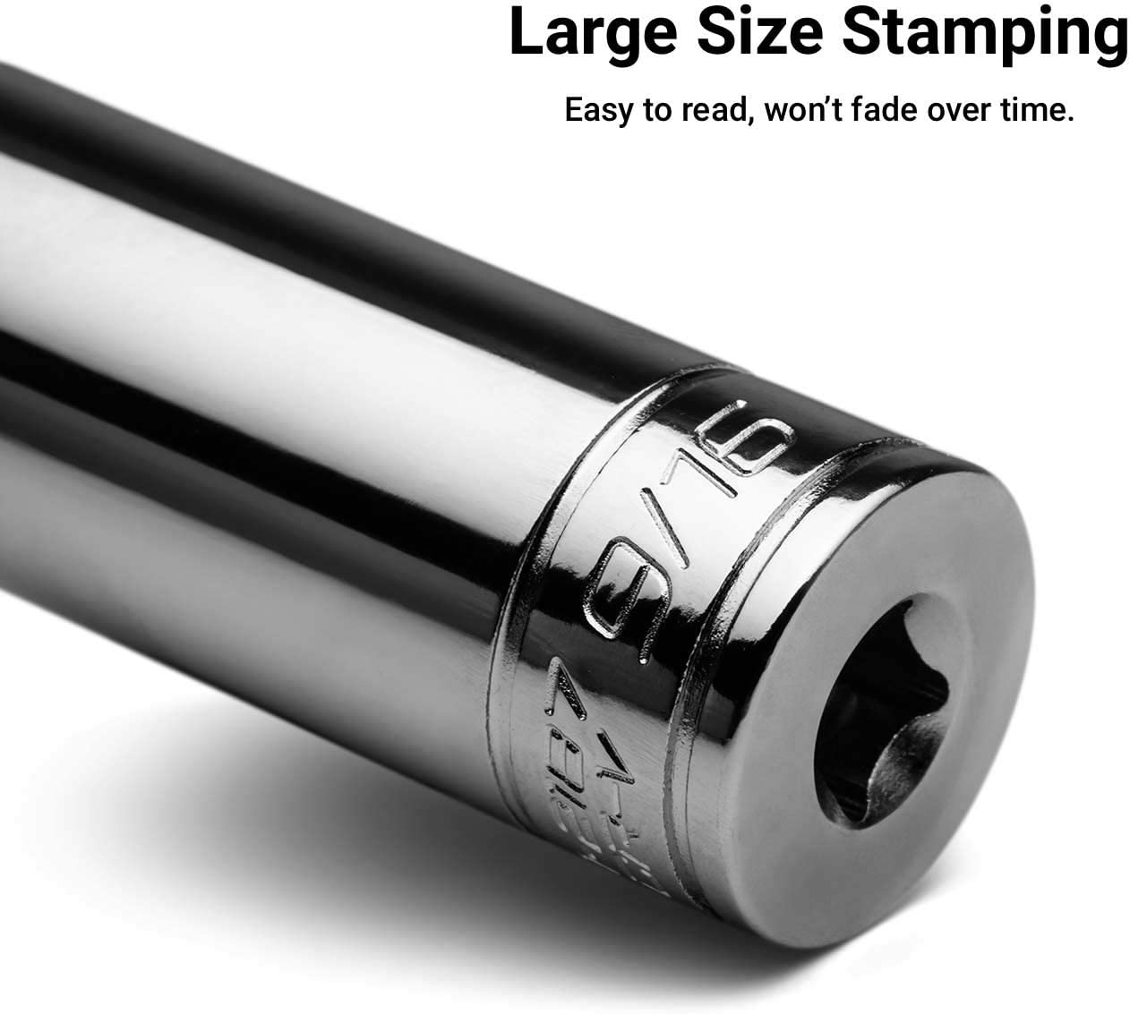 Capri Tools 9/16-Inch Deep Socket, 1/4-Inch Drive, 6-Point, SAE image number 3