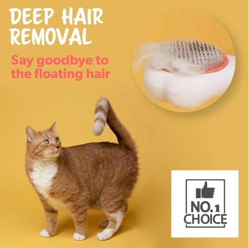 Esenlong Cat Fur Brush, Self Cleaning Slicker Brushes, Removes Loose Undercoat, Pet Deshedding Massage Tool for Cats and Dogs image number 5