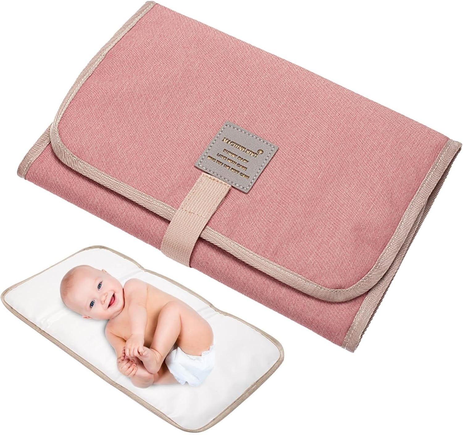 Foldable Changing Diaper Mat, Portable Travel Changing Mat, Waterproof Compact Diaper Changing Mat, for Home Travel Outside, Baby Diaper Sheet Shower