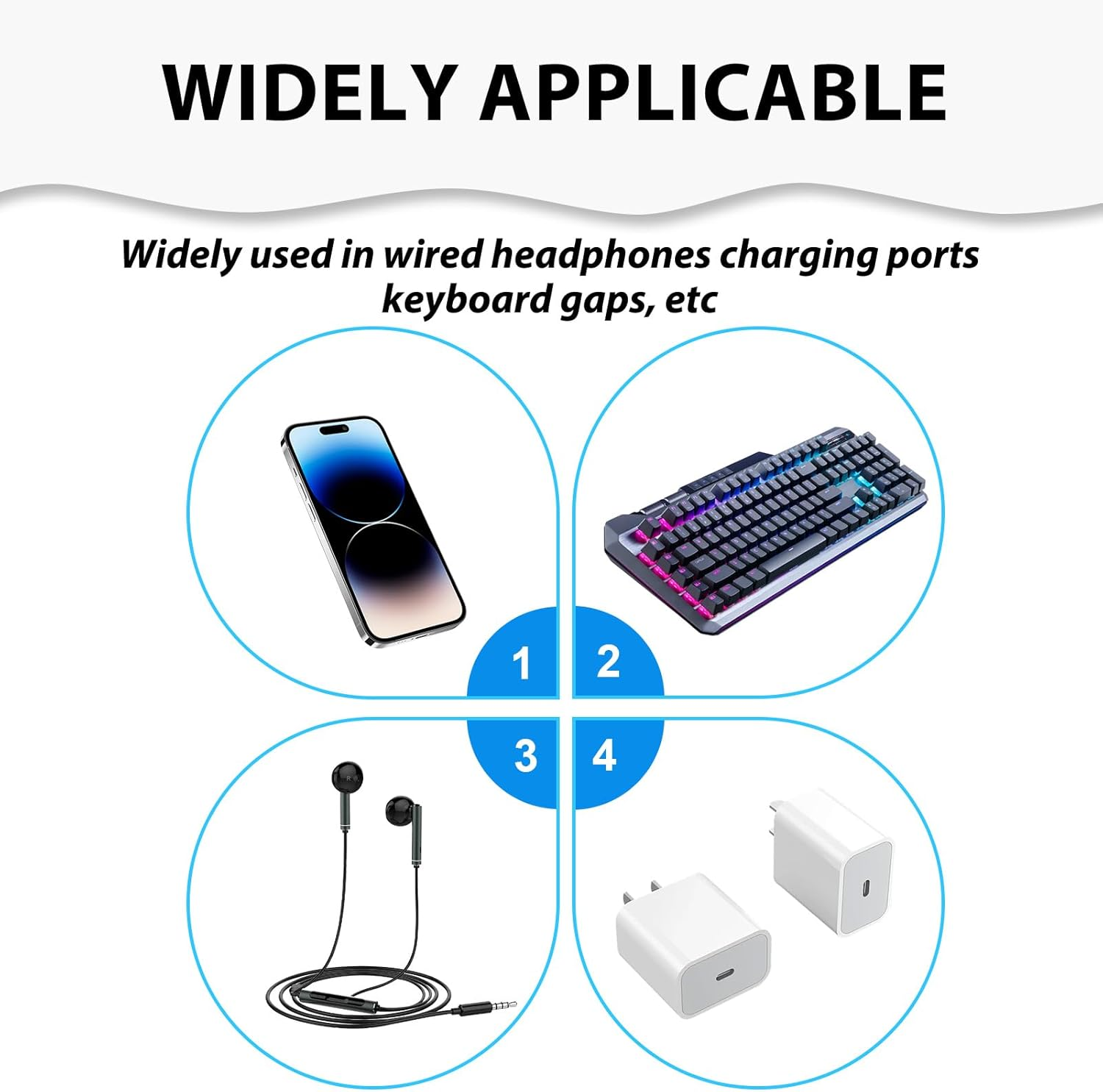 Coastalpure 40 Pack Phone Cleaning Kit | Mini Brushes & Tools for USB-C Port, Airpods, Keyboard, Shower Head, Camera, Computer, Jewelry & Electronics Dust Removal image number 2