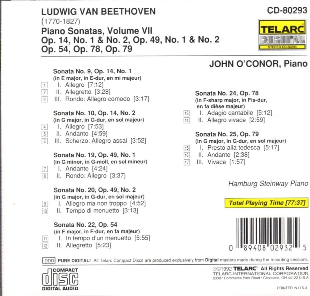 Beethoven: Piano Sonatas Vol 7