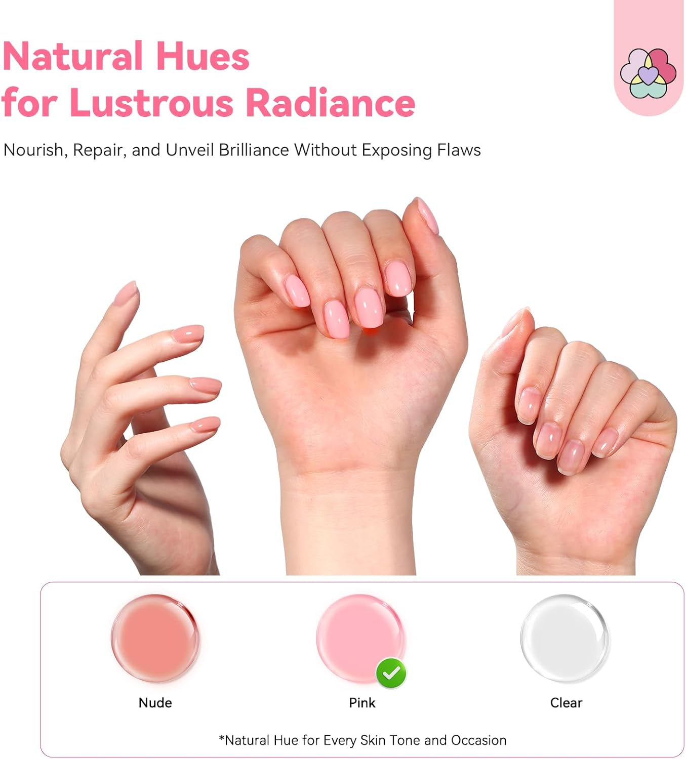 SAVILAND 15Ml Advanced Nail Strengthener: Nail Polish Nail Hardener Foundation Polish Base Coat Air Dry Quick Dry 7-Day Nail Repair Pink Nail Care Oil for Weak Thin & Damaged Nails Gifts for Women image number 1