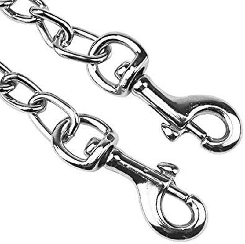 Metal Double Dog Lead for Two Dogs - No Tangle Coupler Chain Leash for Walking Training (4.0Mm*70Cm) image number 5