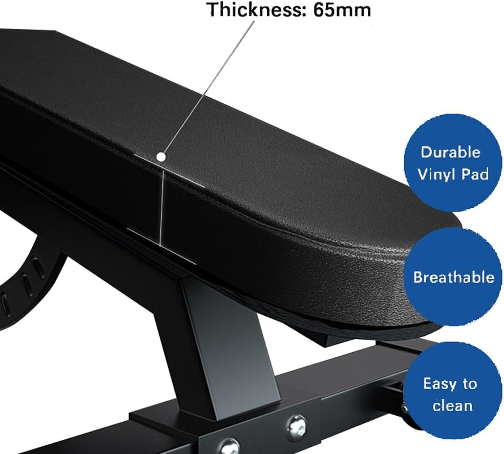 Kingkong Fitness Adjustable Heavy Duty Incline/Decline Workout Bench, Black image number 4