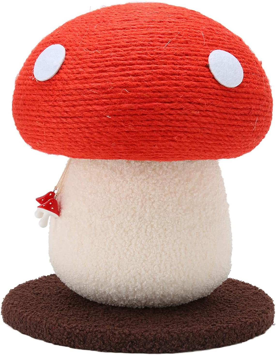 Cat Scratching Post, Mushroom Tall Cat Scratcher Sisal Board Scratche Sisal Scratching Poles Cute Furniture Interactive Activity Pad Toys for Kittens and Small Cats Pets