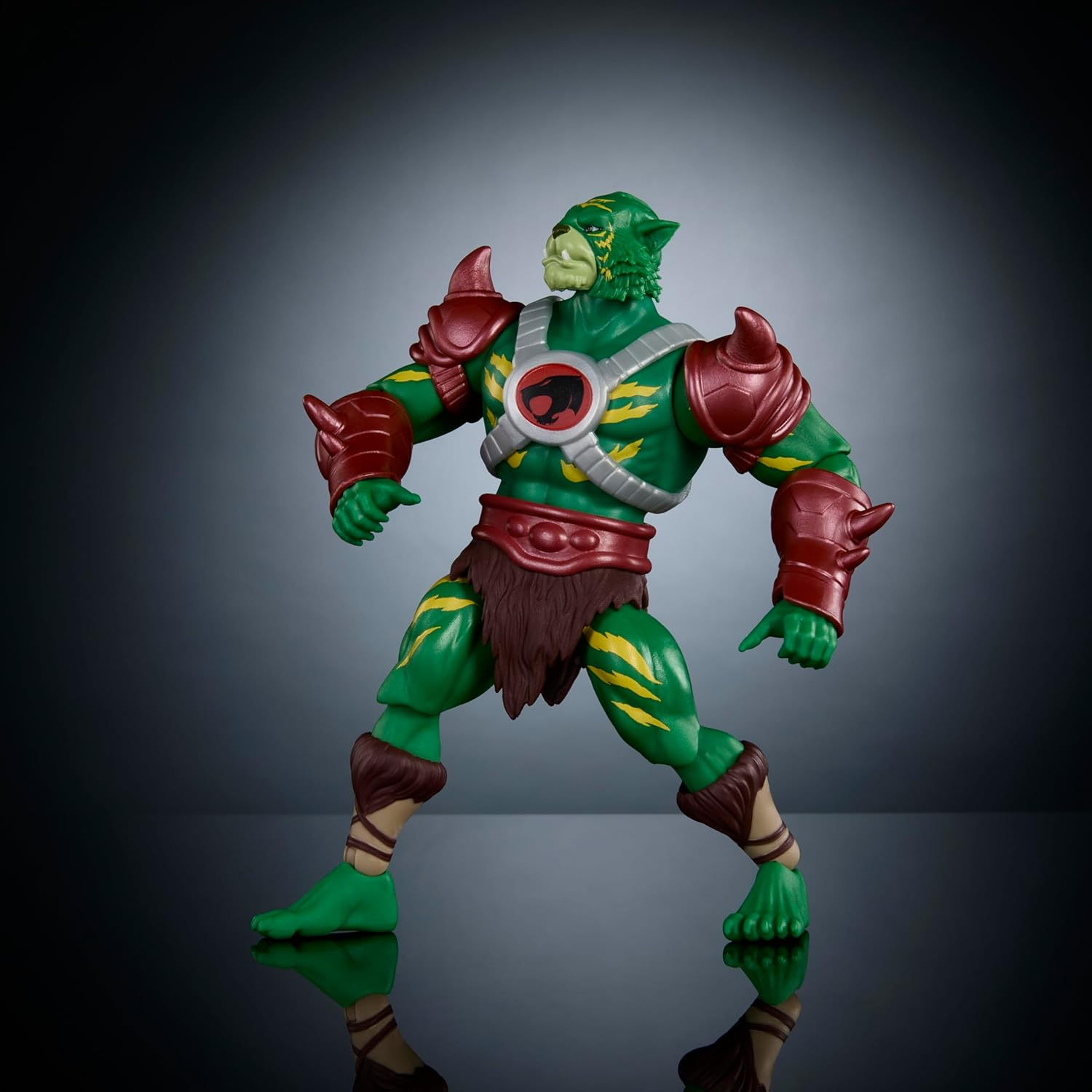 Masters of the Universe Origins & Thundercats Action Figure, Battle Cat Man Toy, 1980S Brand Crossover, 5.5-Inch Posable with Battle Claws, Mini Comic image number 2