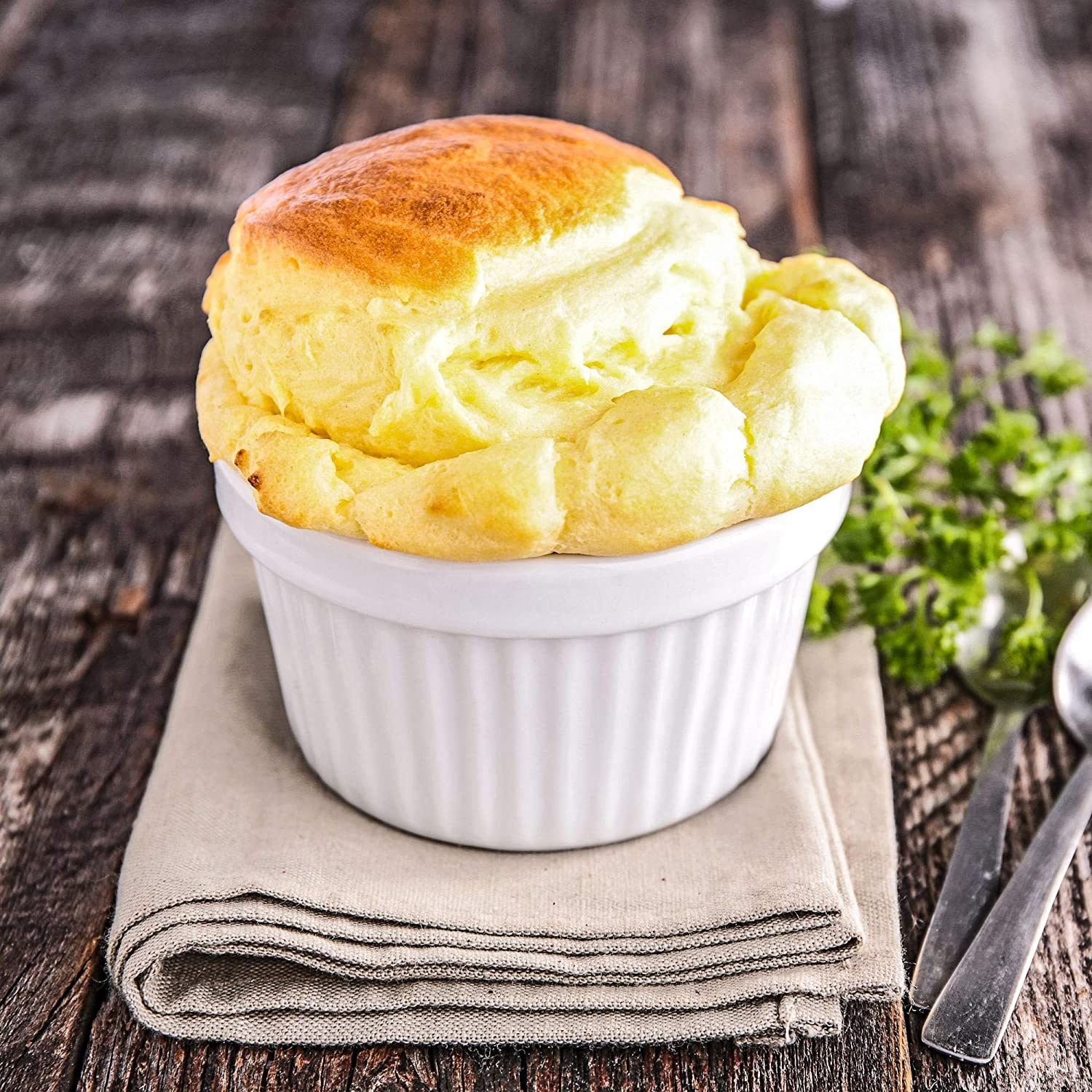 Ramekins 6 Oz, Set of 8, Creme Brulee Ramekins, Souffle Dishes, Oven Safe Porcelain Ramiken Bowls for Custard, Lava Cakes, Pudding, Flan, Mini Desserts, Jam and Ice Cream, Ramekins for Baking image number 2