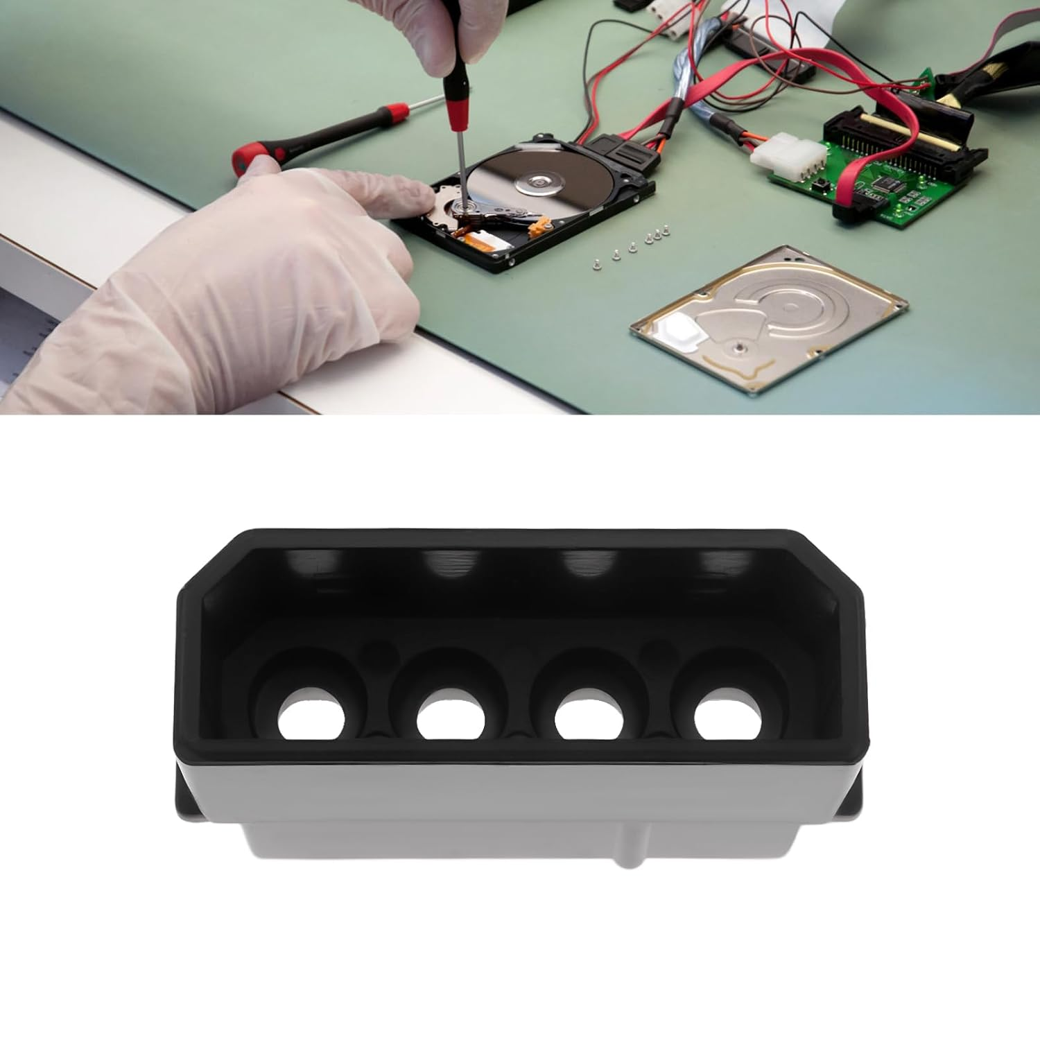 SING F LTD 4Pcs 4 Pin Computer PATA HDD PC Power Connector Kit Compatible with Molex Power Interface Hard Drive Optical Drive (Female) image number 1