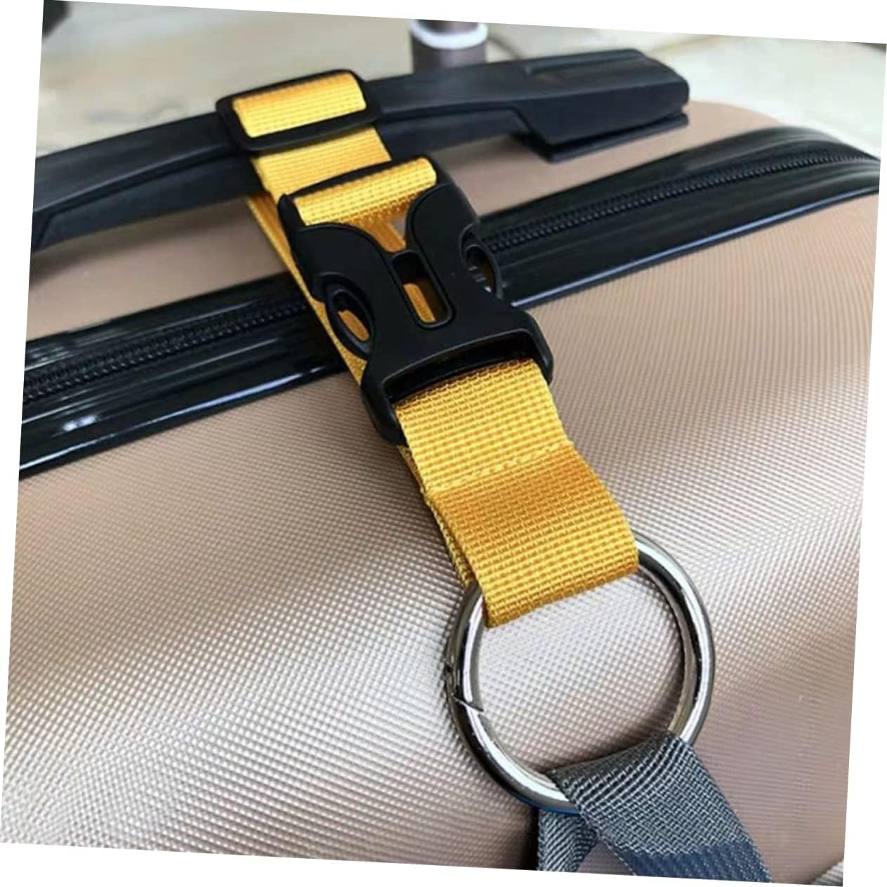 VANZACK 2Pcs Adjustable Outdoor Luggage Straps for Suitcases Lightweight Travel Accessories to Secure Your Bags and Prevent Accidental Openings image number 4