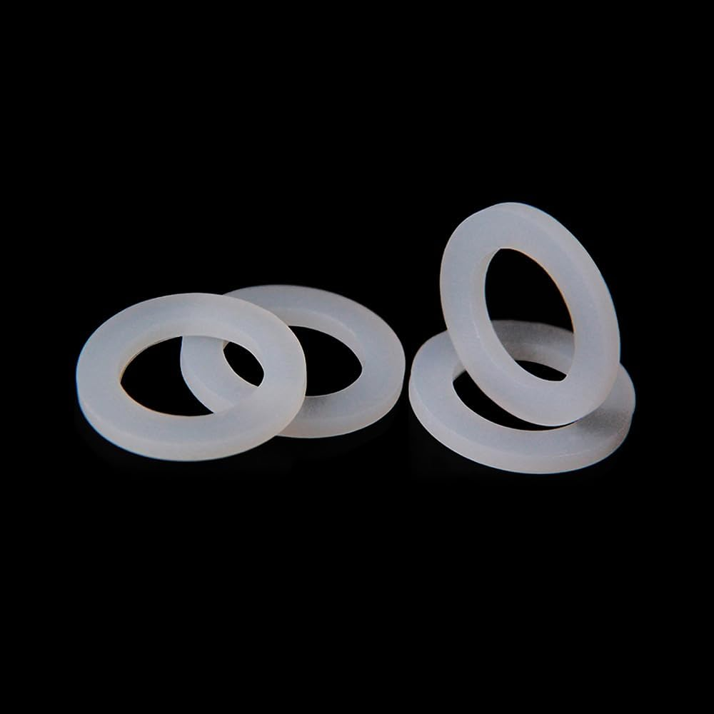 50Pcs 18Mm Aus Standard Washers Rubber Seals for Shower Head Hose Flexible Black - Black-50Pcs image number 2