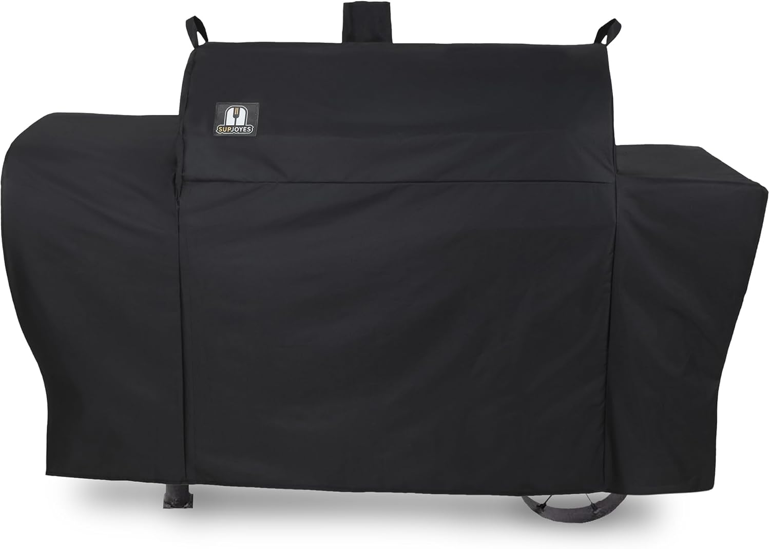 SUPJOYES Grill Cover for Oklahoma Joe'S Longhorn Combo Grill, Heavy Duty Waterproof, Fits 75" W X31 D X41.5 H, Gray or Black, Polyester, Hook and Loop Closure image number 3