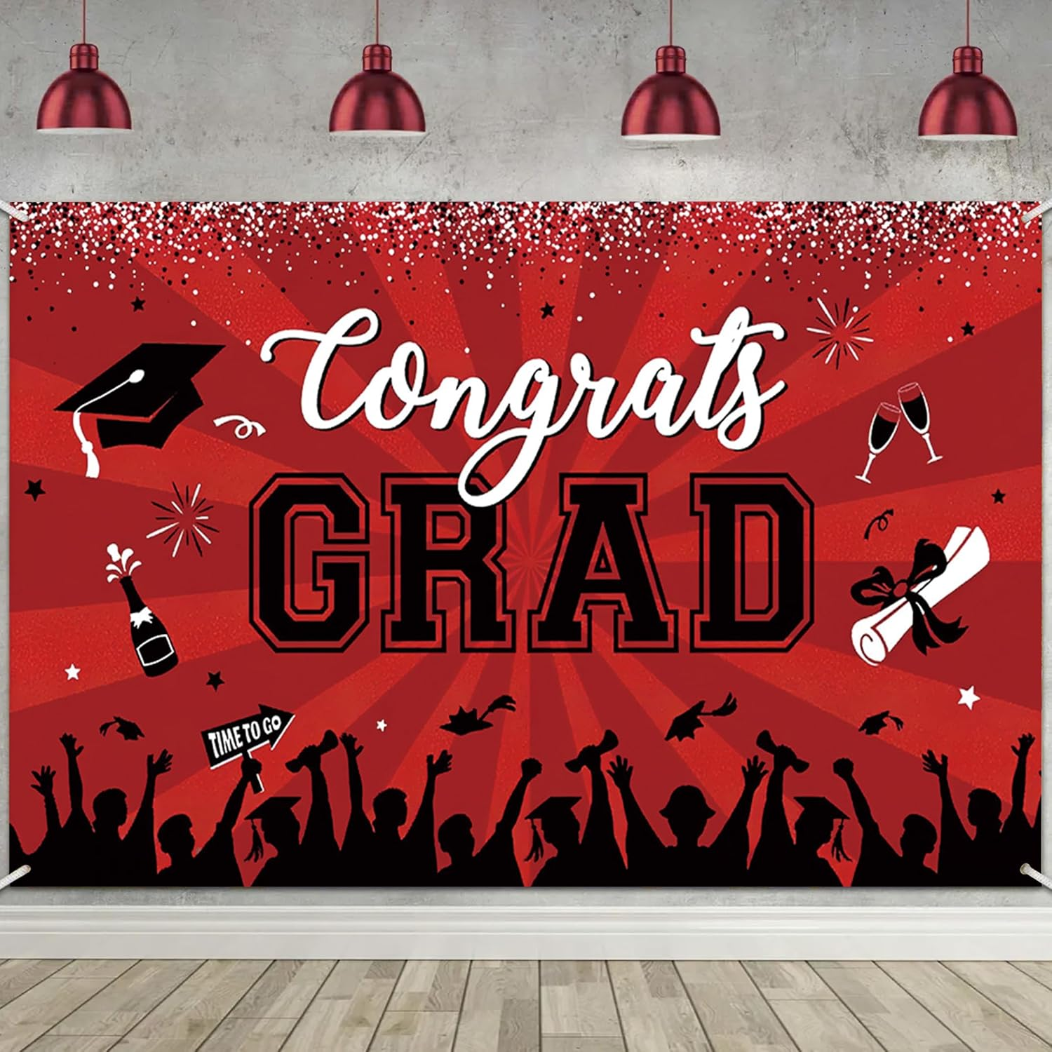 Graduation Backdrop 2025 Graduation Party Decorations Congrats Grad Banner 2025 Congrats Grad Backdrop Congratulations Graduates Background (Purple)
