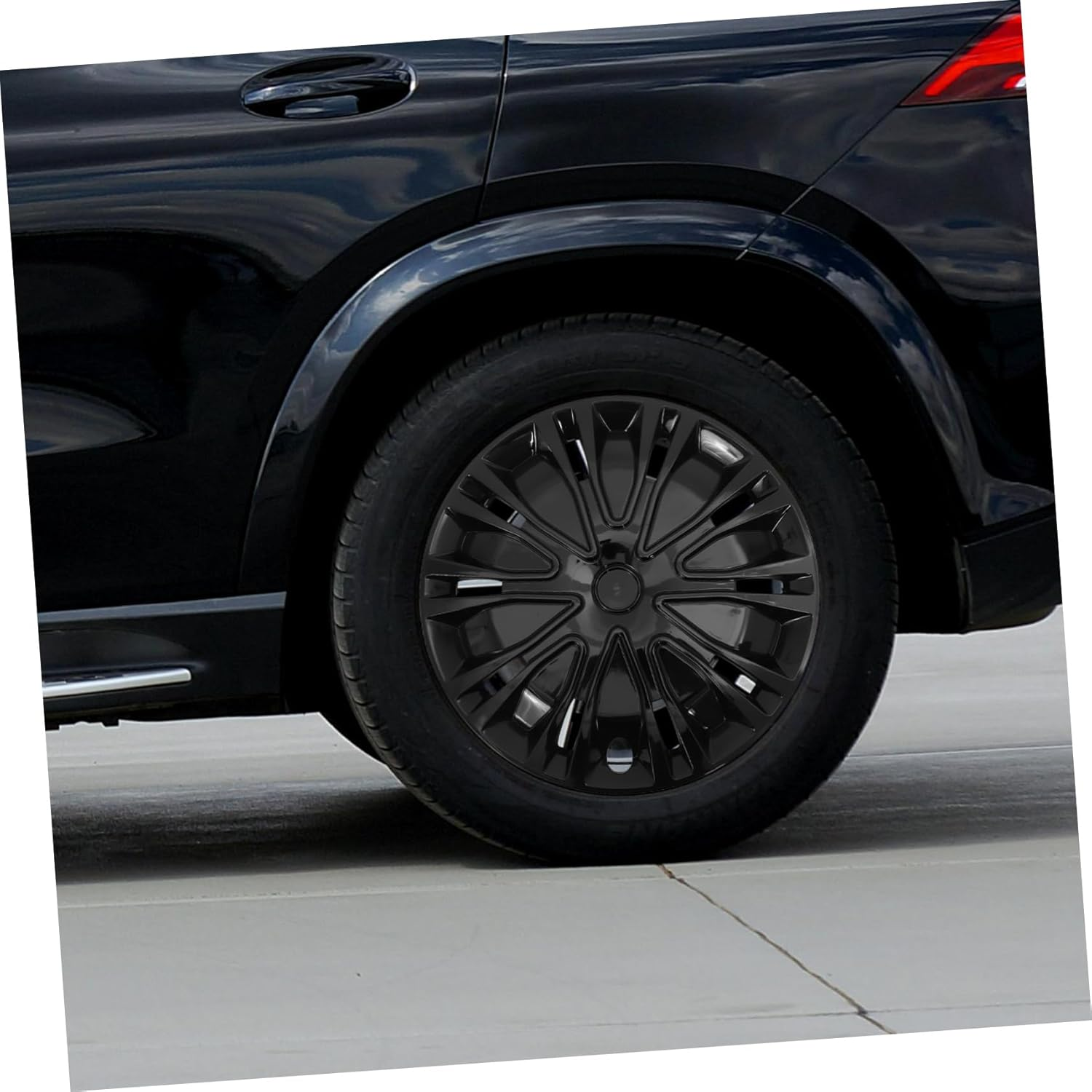 TOGEVAL Universal 14 Inch Car Hubcaps Plastic Wheel Rim Covers Scratch and Dirt Protection Easy to Install for Suvs and Trucks image number 4