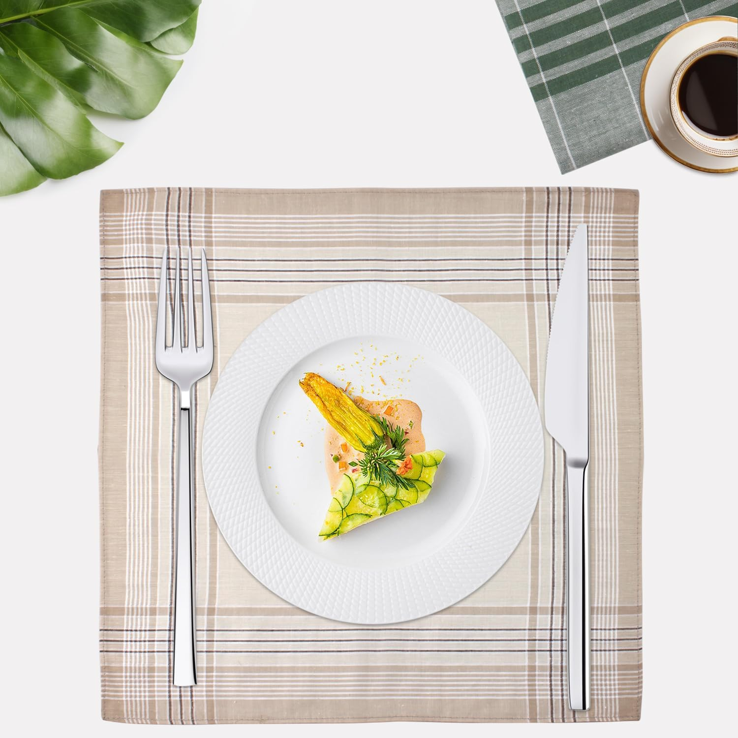 COZY CORE 100% Cotton Handkerchief for Men, Handkerchiefs Men Cotton, Classic Pocket Squares Hankies for Men Women image number 3