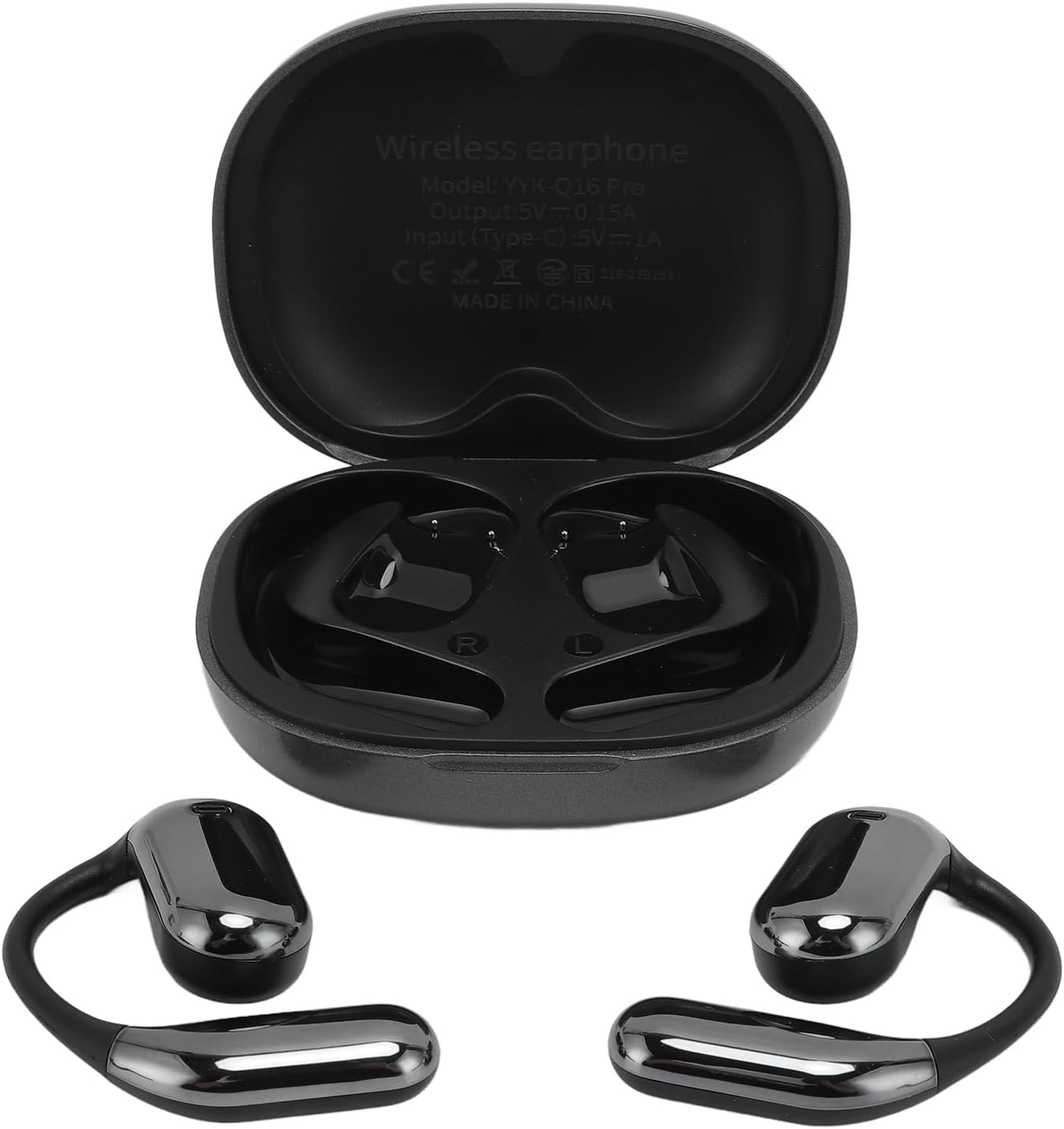 Luocute AI Translation Earbuds, Real Time Language Translator with 144 Languages, Low Latency and High Accuracy, Wireless Ear Hook Translator Device for Calls, Music and Learning