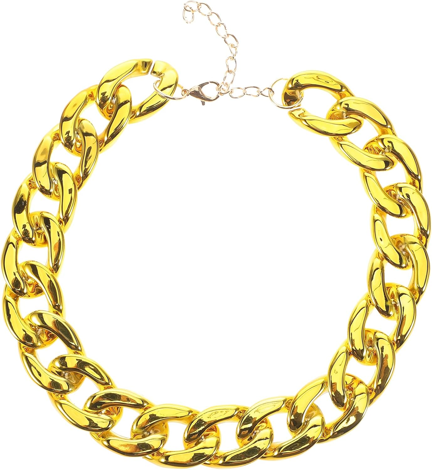 INOOMP Gold Dog Chain Collar Stainless Steel Gold Chain Pet Jewelry Necklace Pet Pendant for Small Dogs Cats Pets image number 2