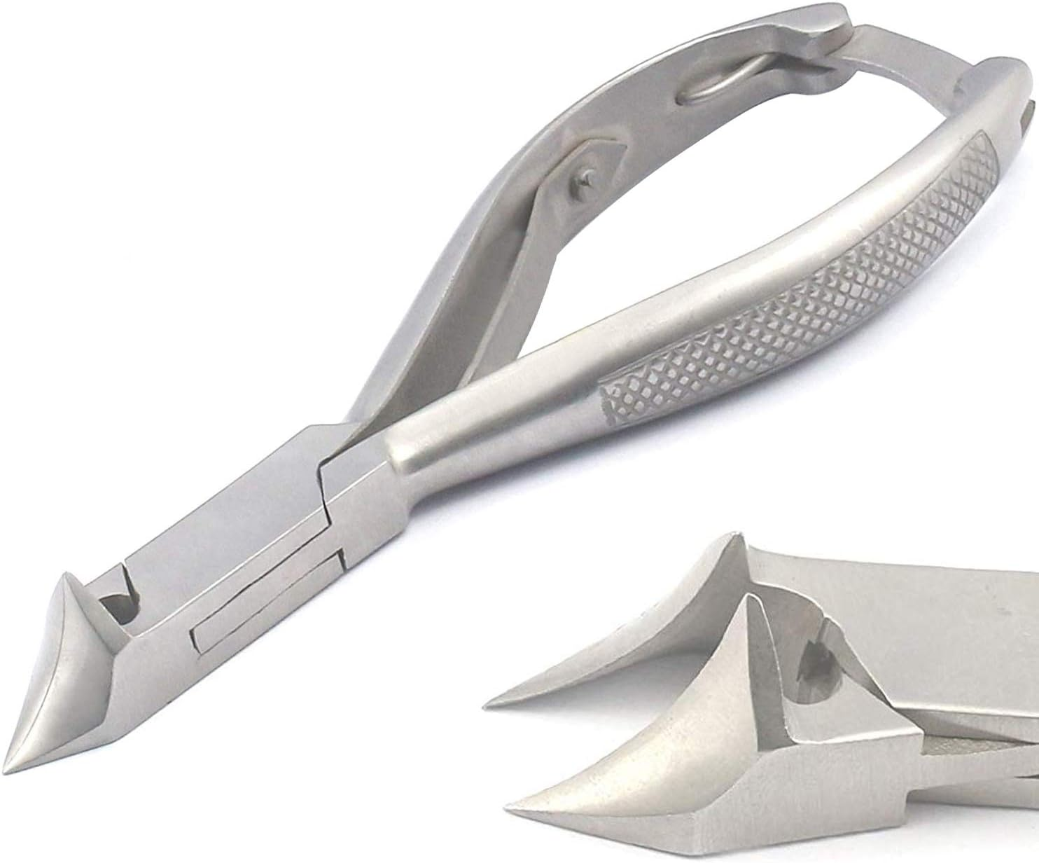 Nail Clippers for Men with Thick or Ingrown Toenails &ndash; Podiatrist Toenail Clipper Heavy Duty Nail Cutter Moon Head Ingrown Toe Nail Cutters Clippers Pliers Chiropody Podiatry Instruments