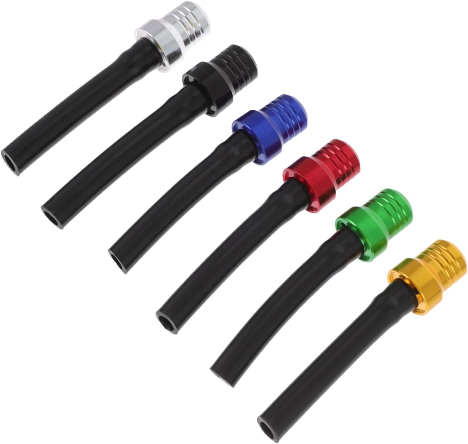 Beatifufu 6Pcs Universal Motorcycle Tank Cap Breather Cap Air Vent Hose for Motorcycle Accessories