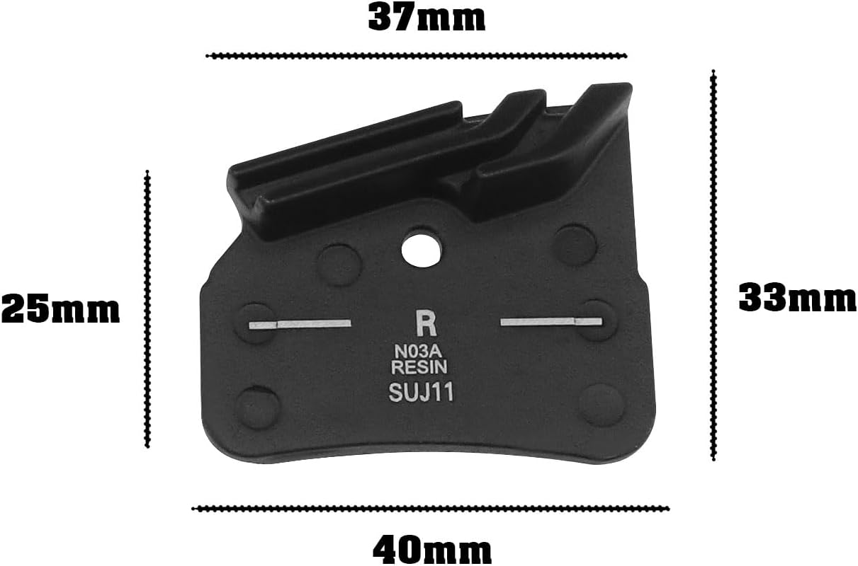 Create Idea Pair of N03A Resin Brake Pads Mountain Bike Disc Brake Pads Compatible with Shimano BR-M9120(XTR) BR-M8120(XT) BR-M7120(SLX) image number 2