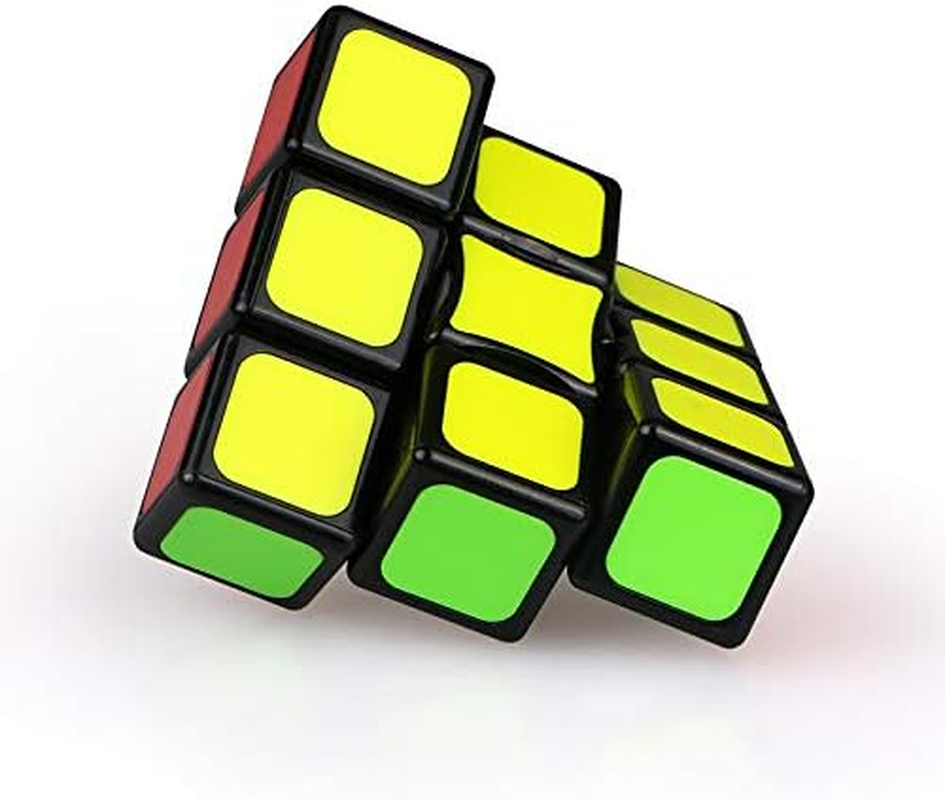 Cuberspeed Qiyi 1X3X3 Super Floppy Stickerless Magic Cube 3X3X1 Black Titles Version Speed Cube image number 4