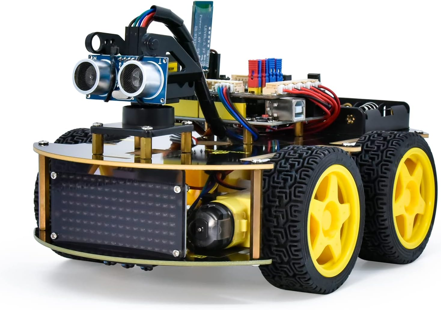R3 Smart Robot Car Kit for Arduino and Scratch Robotics for Youth Ages 14+ Cool Engineering Building Kit, STEM Science Kits Coding Gifts for Boys Girls Teens Adults 15+ image number 3