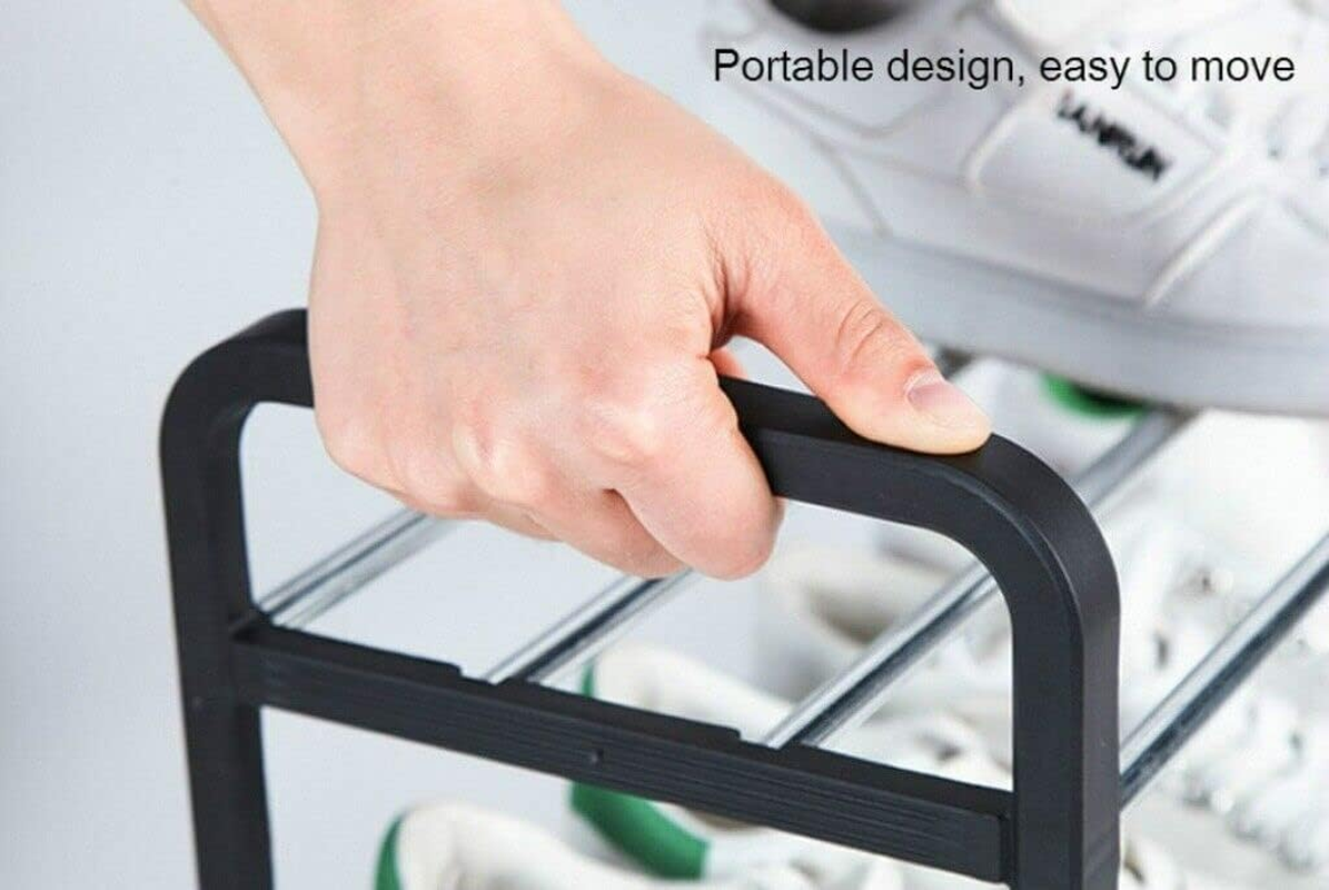 Tootoo Shoe Rack Storage Organizer Shelf Stand Shelves 3/4/5 Tiers Layers Shoe Storage (3 Tiers) image number 5