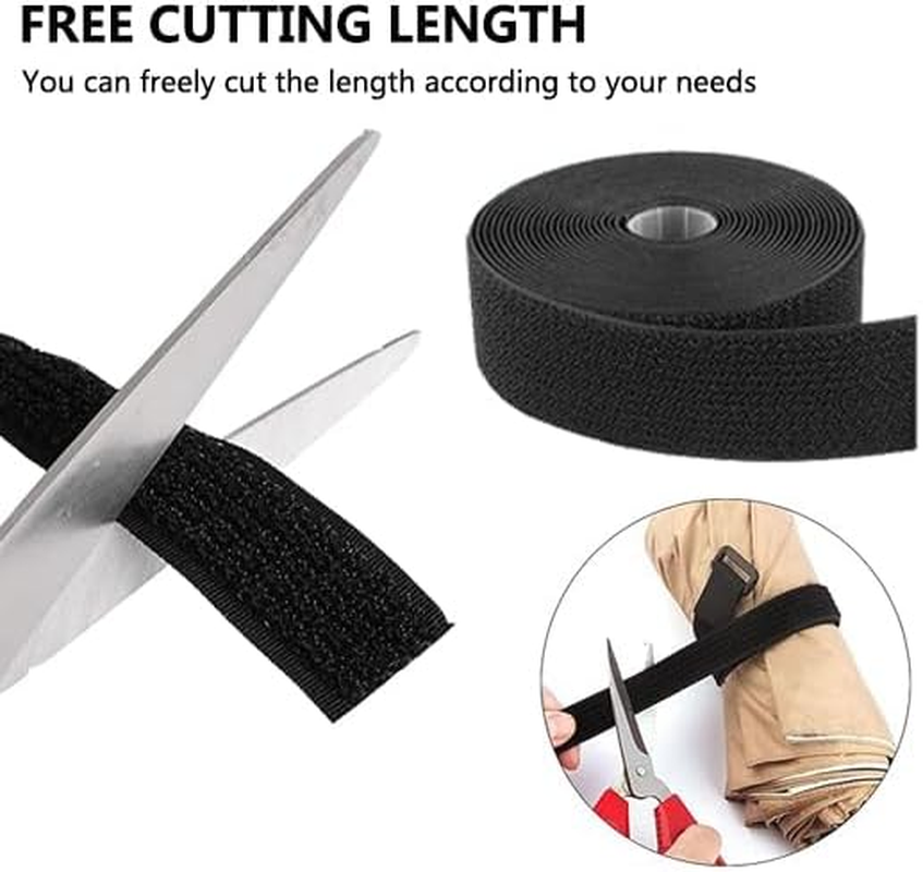 Reelau 5M Hook and Loop Cable Straps 5CM Wide Fastening Securing Straps, Adjustable Cable Ties, Free Cut Length, Securing Cord Ties with 20 Buckles for Organizer or Storage image number 2