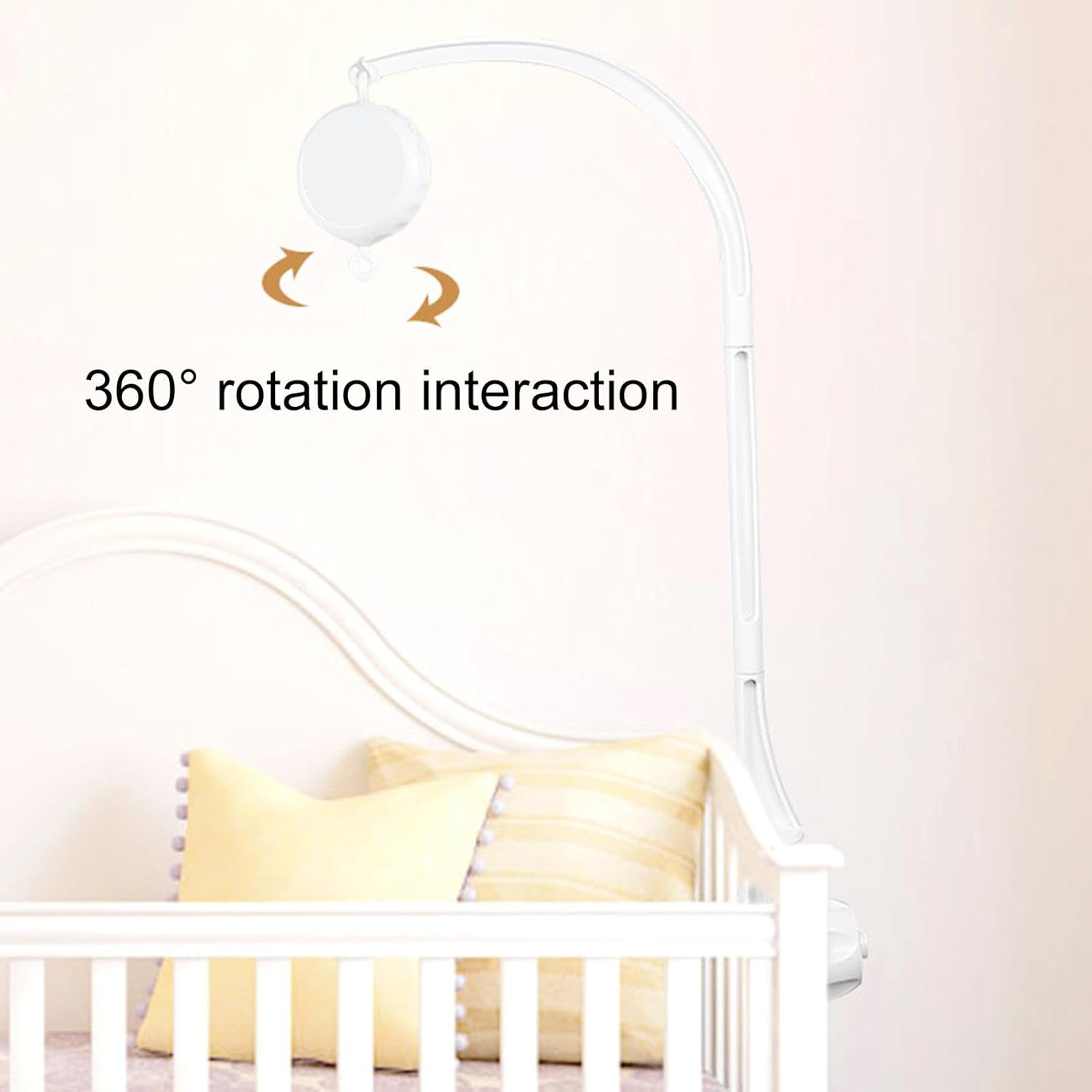 Crib Mobile Motor - 3 Modes Kid Music Box Spinner | 24 Piano Lullabies Musical Mobile Rotary Music Box, Portable Auto Kid Music Box Sound Machine Volume Control for Kids image number 3