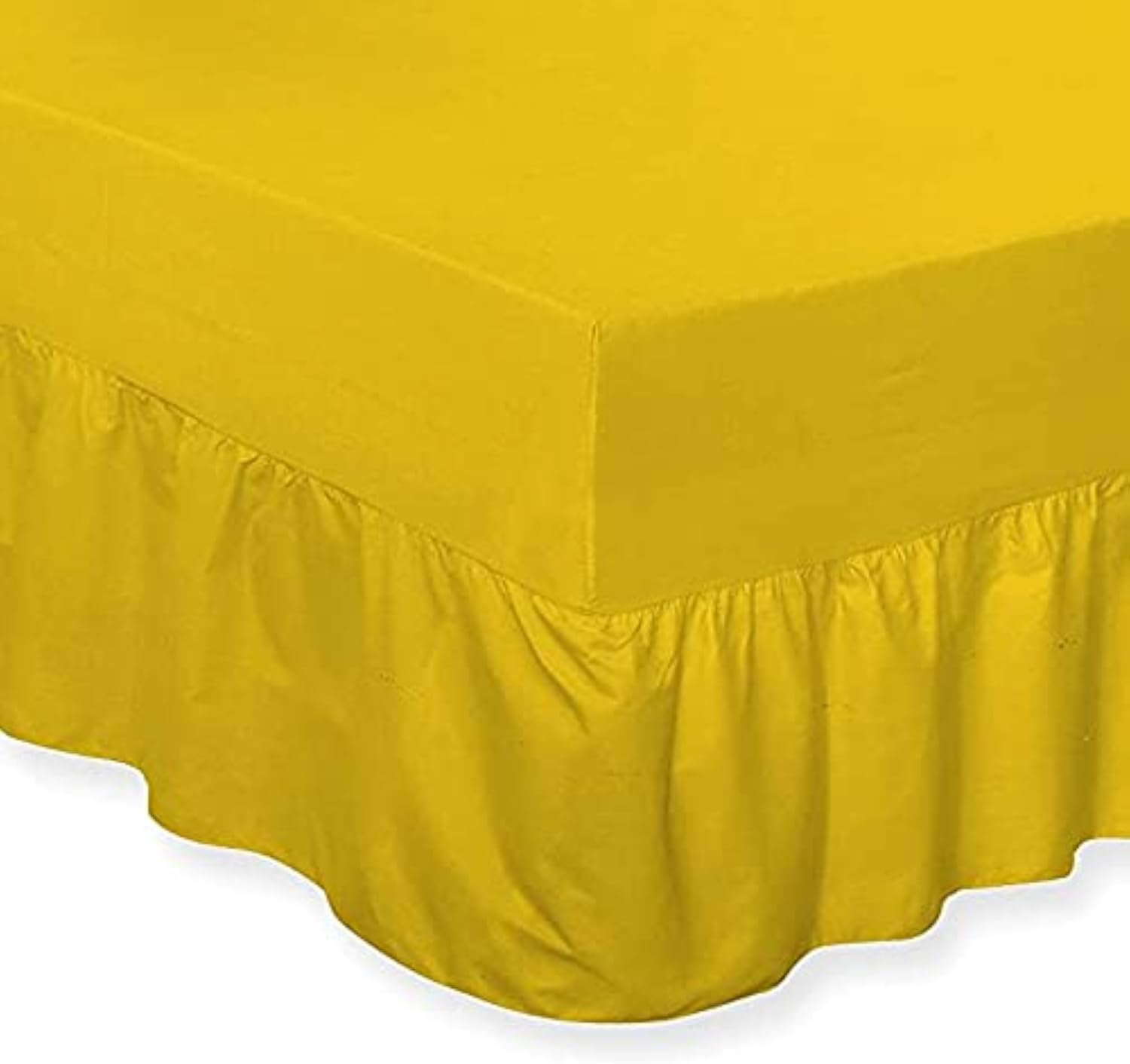 Divine Textiles Luxury Extra Deep Frilled Valance Fitted Sheets, King - Red image number 6