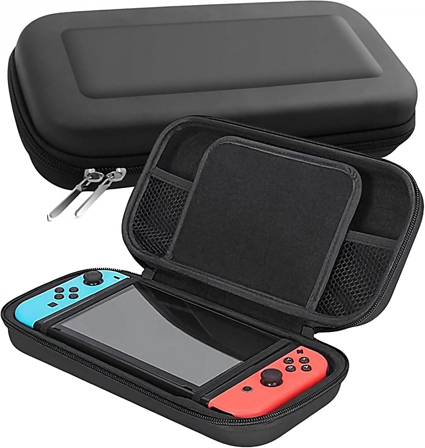 LEZOOY Switch 2 2025 Hard Shell Portable Case Switch 2 Travel Case with Ten Card Slots Large Capacity Accessory Bag for the Console and Its Accessories Black image number 1