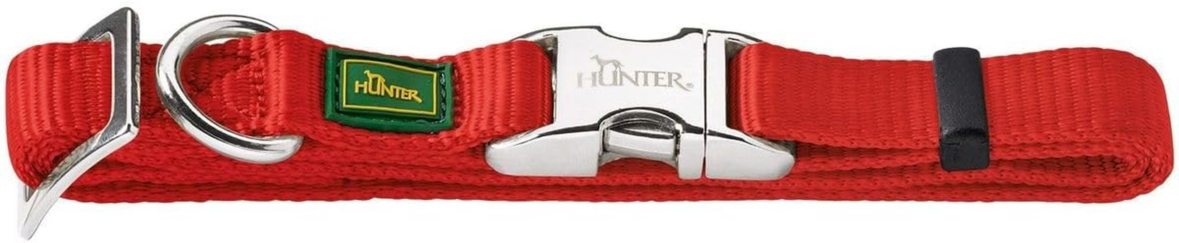 Hunter Nylon Dog Collar with Aluminium Clip, Small, Red
