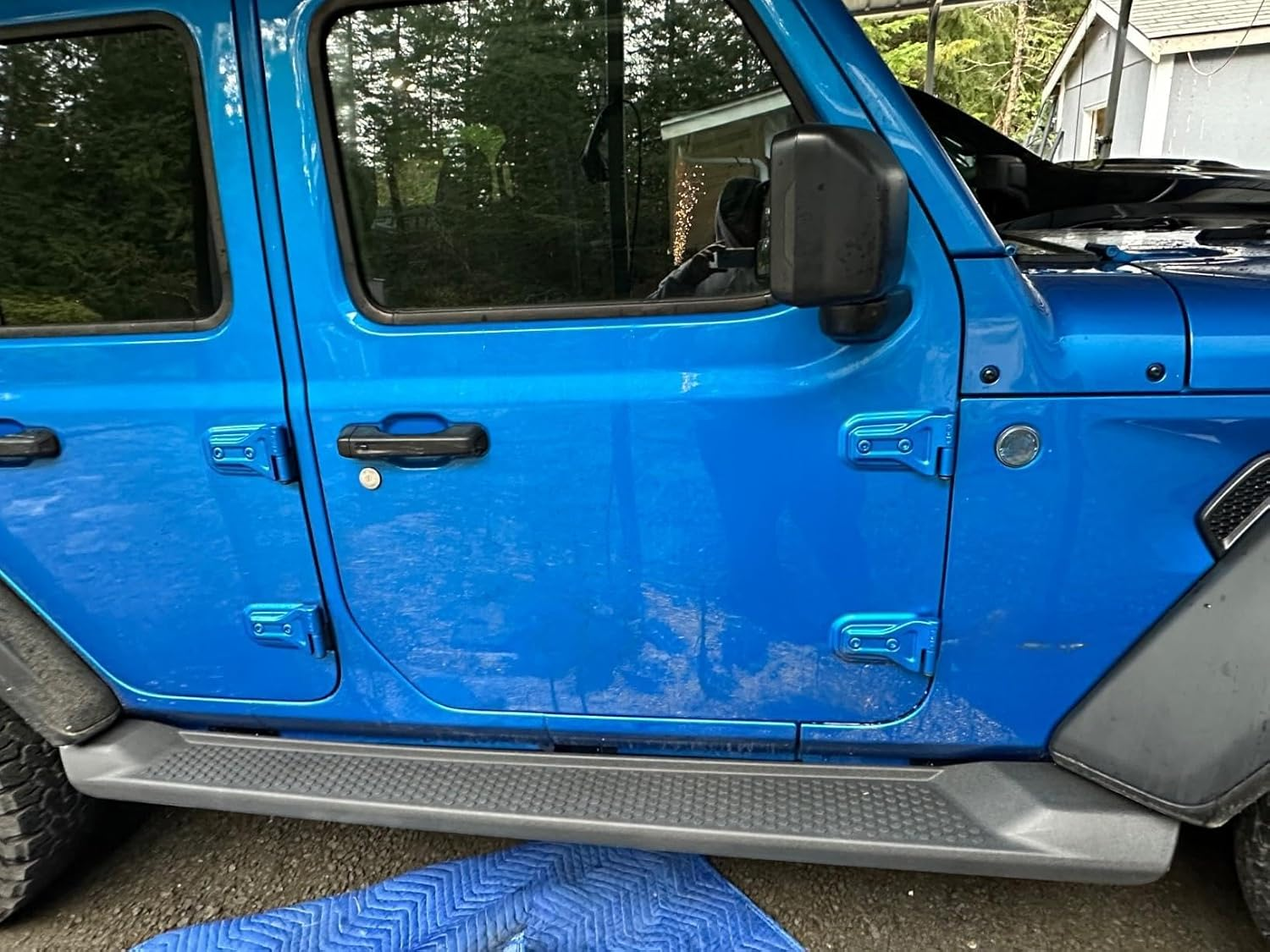 TINIANHHCT 2PCS OE Style Running Boards Fits for Jeep Wrangler JL 4-Door 2018-2025 Automotive Exterior Accessories Side Step (With Brackets) image number 6