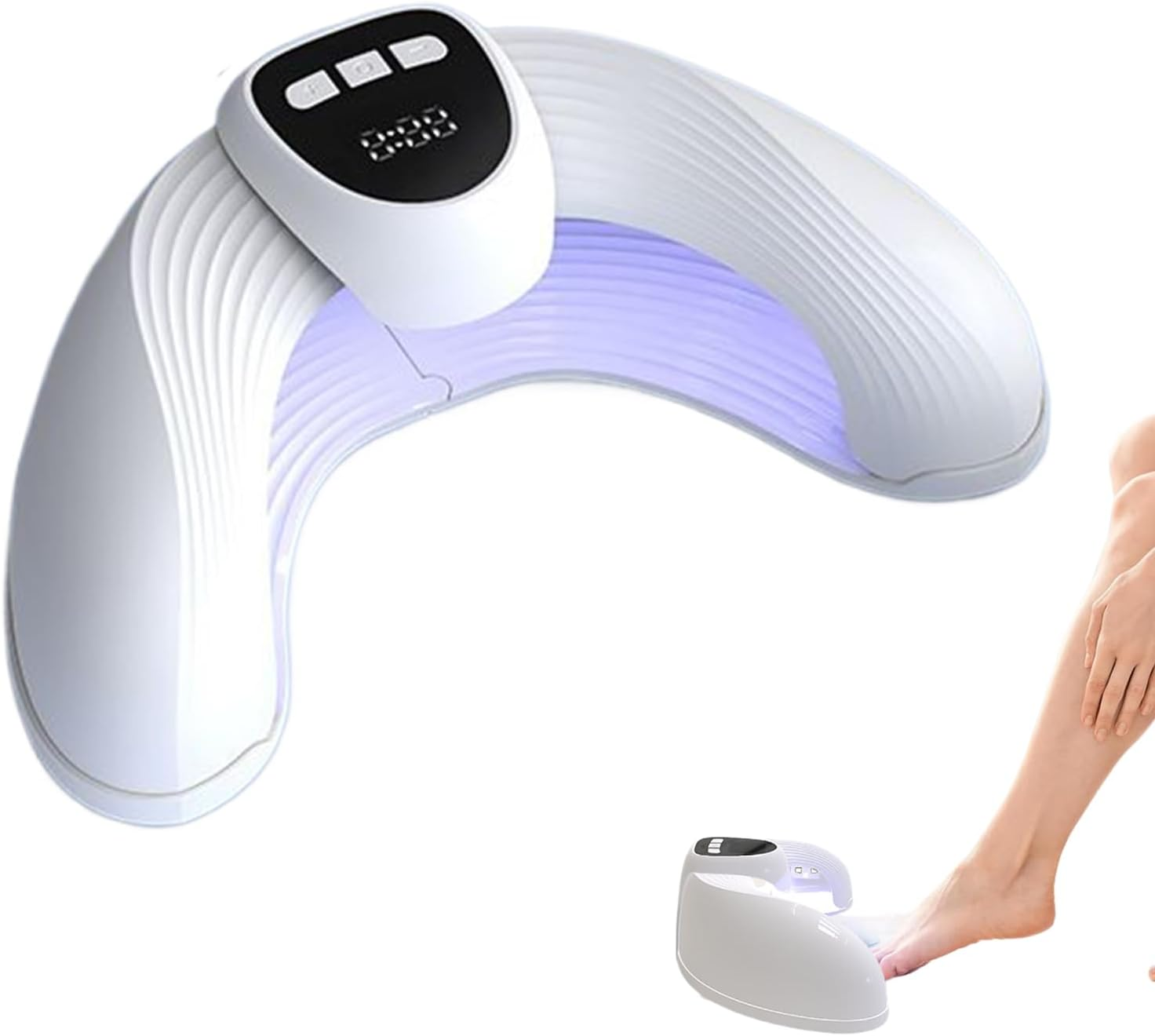 Nail UV Lamp - Gel Nail UV Light with Timer - Tools Quick-Drying Foldable Dryer U Shaped Polish Care for Home Spa Camping Salon Desk image number 4