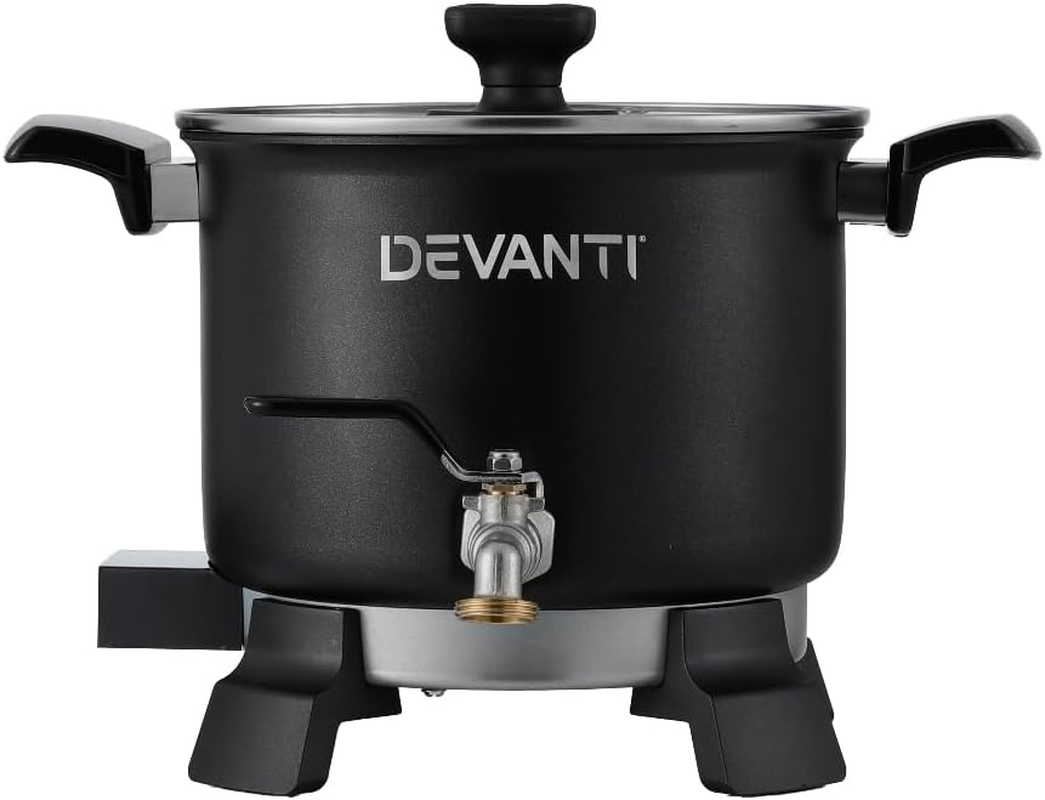 Devanti 5L Wax Melter Candle Making 1200W Melting Pot Furnace Pour Spout Soap