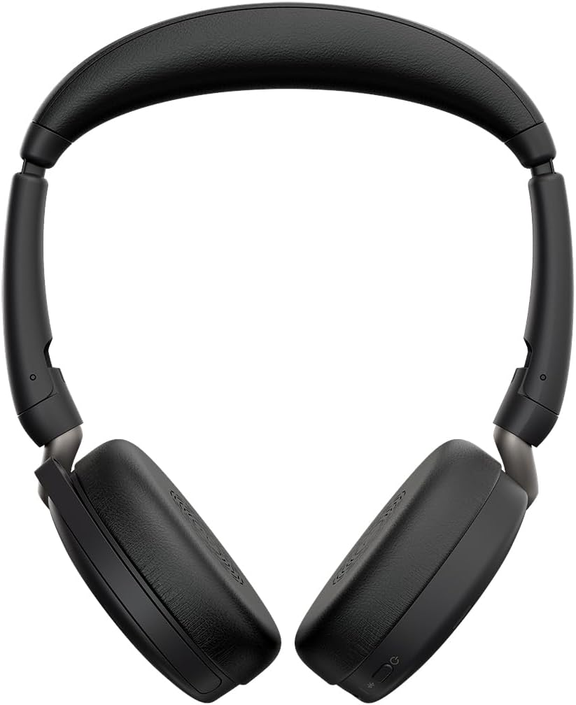 Jabra Evolve2 65 Flex Noise Cancelling Headphones - Wireless on Ear Headphone with Mic - Incredible Sound - 6 Microphone Array - 36Hr Batt Teams ANC Bluetooth Headset Hidden Boom USB C W/Less Charger image number 1