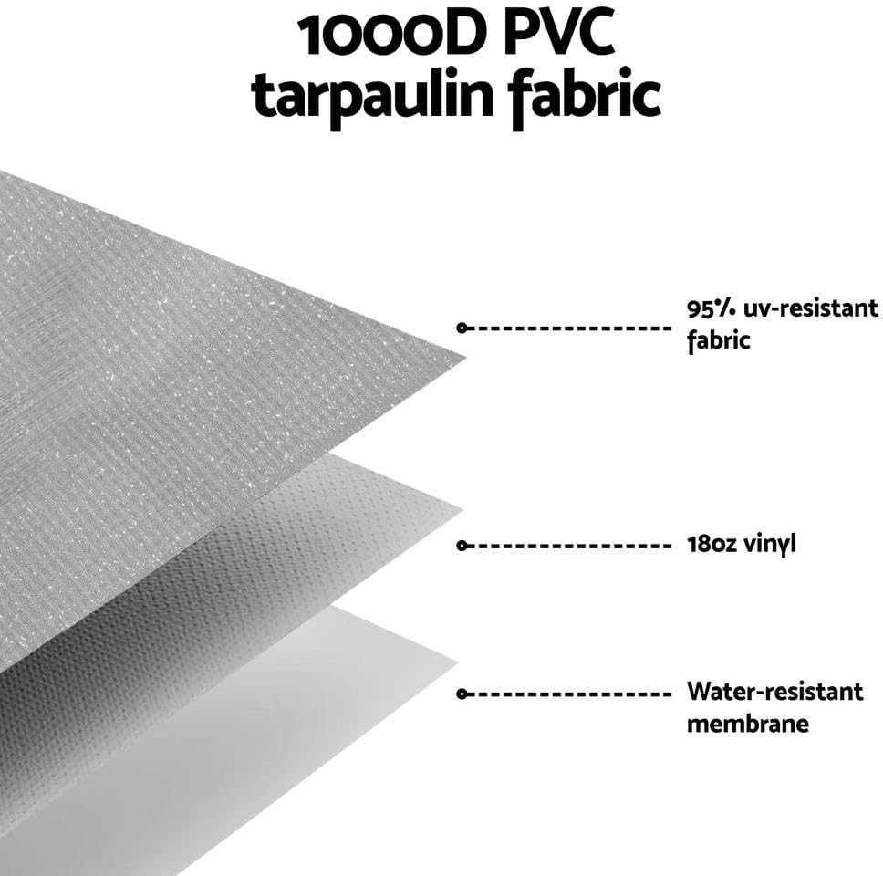 Weisshorn 13Ft Caravan Awning RV Replacement Fabric Roll Out Shading 3.65X2.42M image number 4