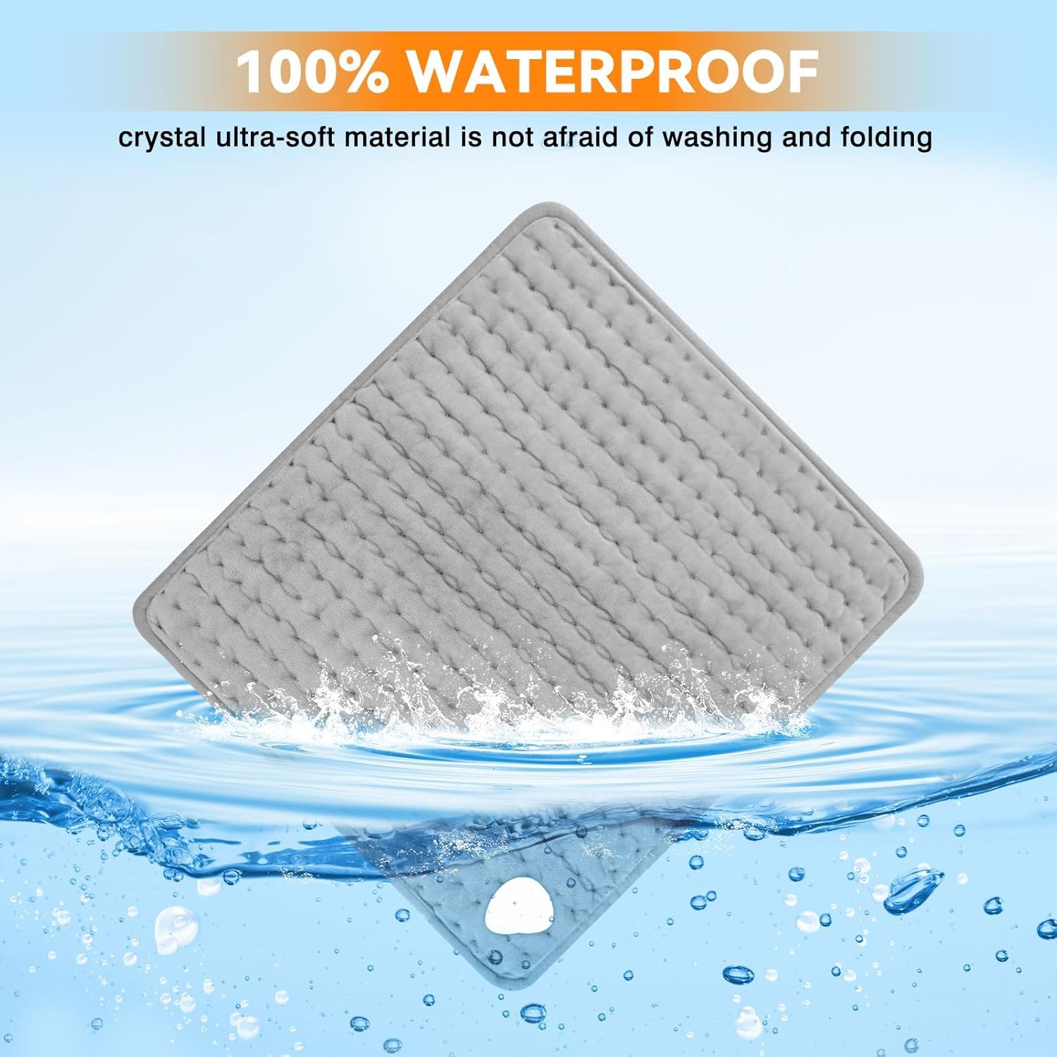 Sika Deer Electric Foot Warmer, Heated Feet Warmer for Bed, Portable Foot Heating Pad under Desk Foot Warmer with 9 Heating Levels & 4 Time Settings, Washable & Fast Heating Pad Foot Warmer. image number 4