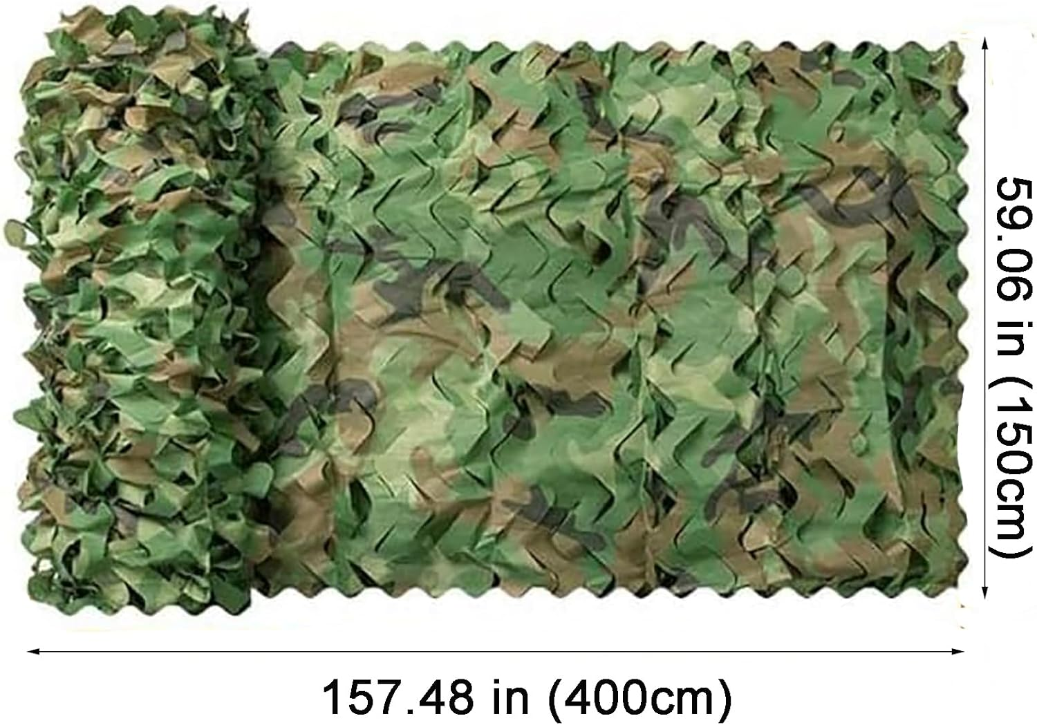 Camo Netting Camouflage Netting 1.5X4M,Bulk Roll Mesh Netting Camouflage Net for Hunting Decoration Sunshade,Farm Factory Shelter Car Concealment (1.5X4M) image number 5