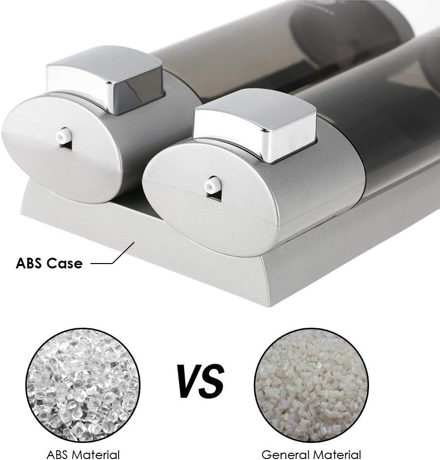 Dolphy 200ML Soap Dispenser &ndash; Transparent Black, Wall Mounted, Compact & Refillable ABS Design, Stylish & Hygienic for Bathroom, Kitchen, Hotel, Office & Commercial Use image number 5