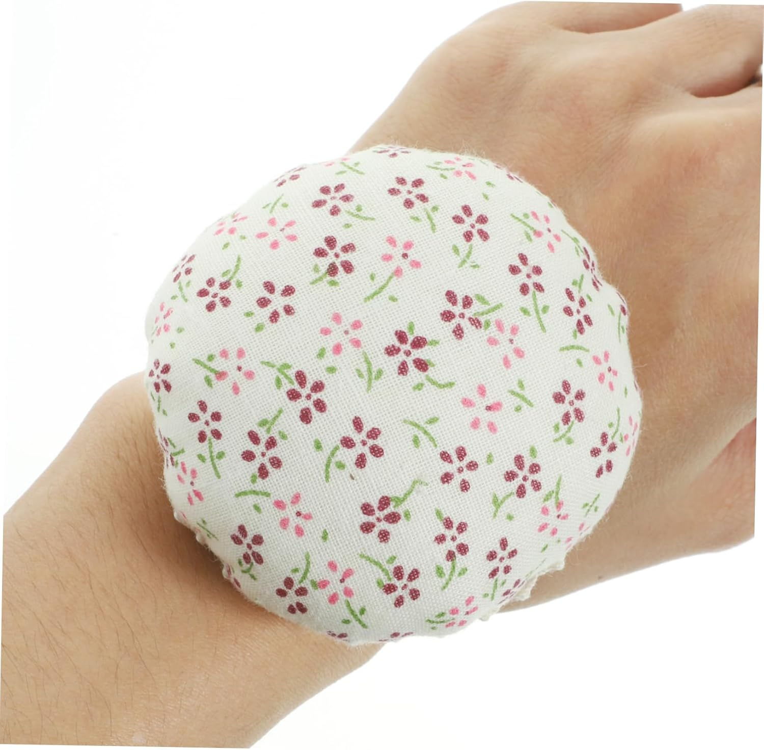 CORHAD 2Pcs Floral Wrist Pin Cushions Wearable Sewing for Easy Access for Beginners and Tailoring Projects Random Styles image number 5