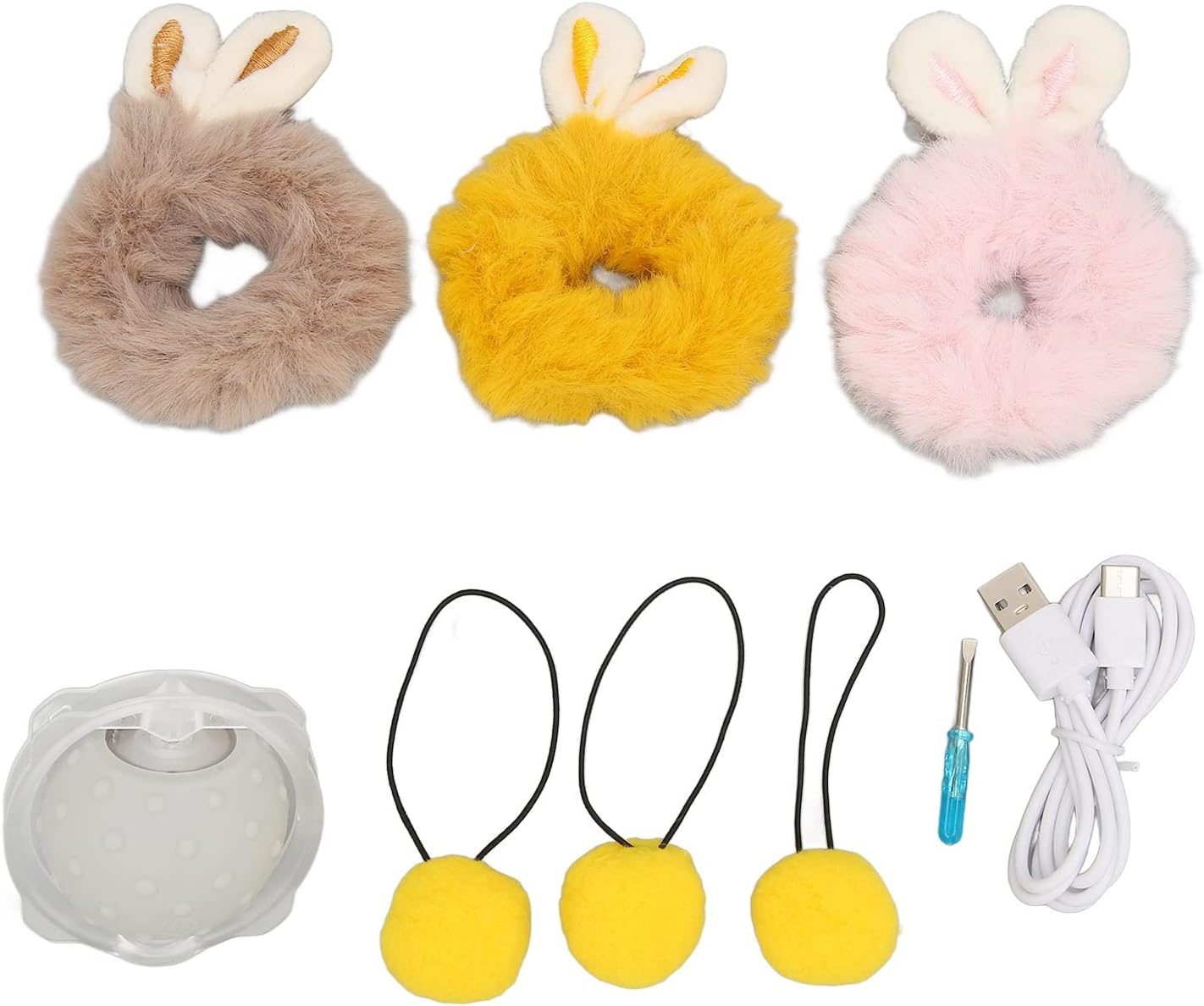 EVTSCAN Electric Cat Ball Toy, Offers 3 Modes, USB Charging Smart Interactive Kitten Toy, with Plush Strap and Bird Chirping Sounds, Cat Exercise Toy image number 1