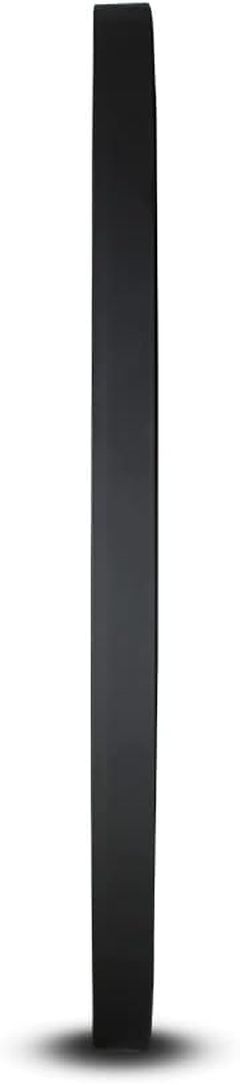 Embellir Wall Mirror, 90Cm Metal Frame Vanity Makeup Shower Bathroom Make up Mirrors Wall-Mounted Decorative Hanging Room Decor for Home Bedroom Hallway, Oval Silver Coated Modern Circle Black image number 6