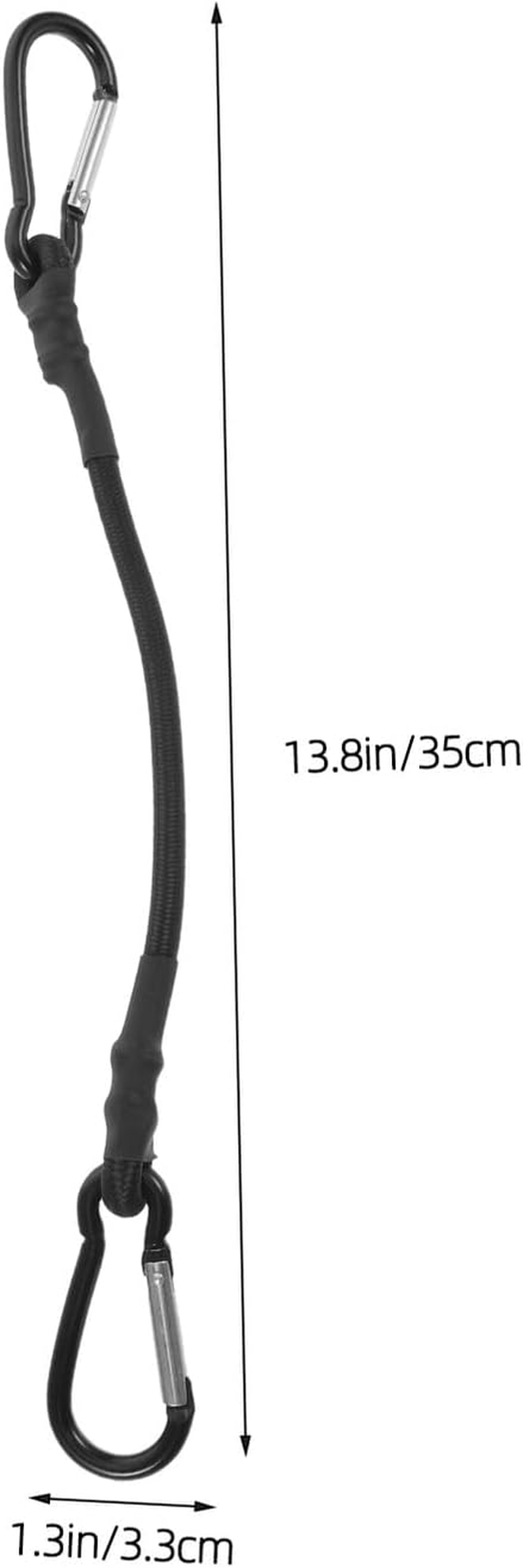 WHAMVOX 8Pcs Heavy Duty Rubber Bungee Straps with Carabiner Hooks Weather-Resistant Outdoor Elastic Cord Pack for Secure Cargo Luggage Camping Gear Travel and Hunting Organization image number 6