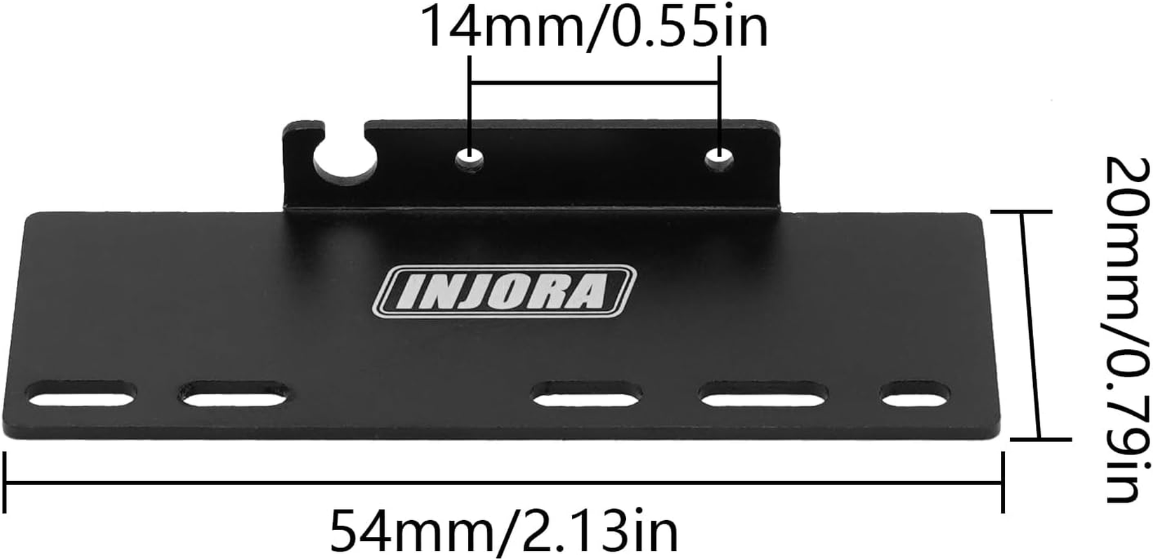INJORA Aluminum Side Plate - ESC Receiver Tray 2PCS for 1/24 Axial SCX24 RC Crawler Upgrade image number 3
