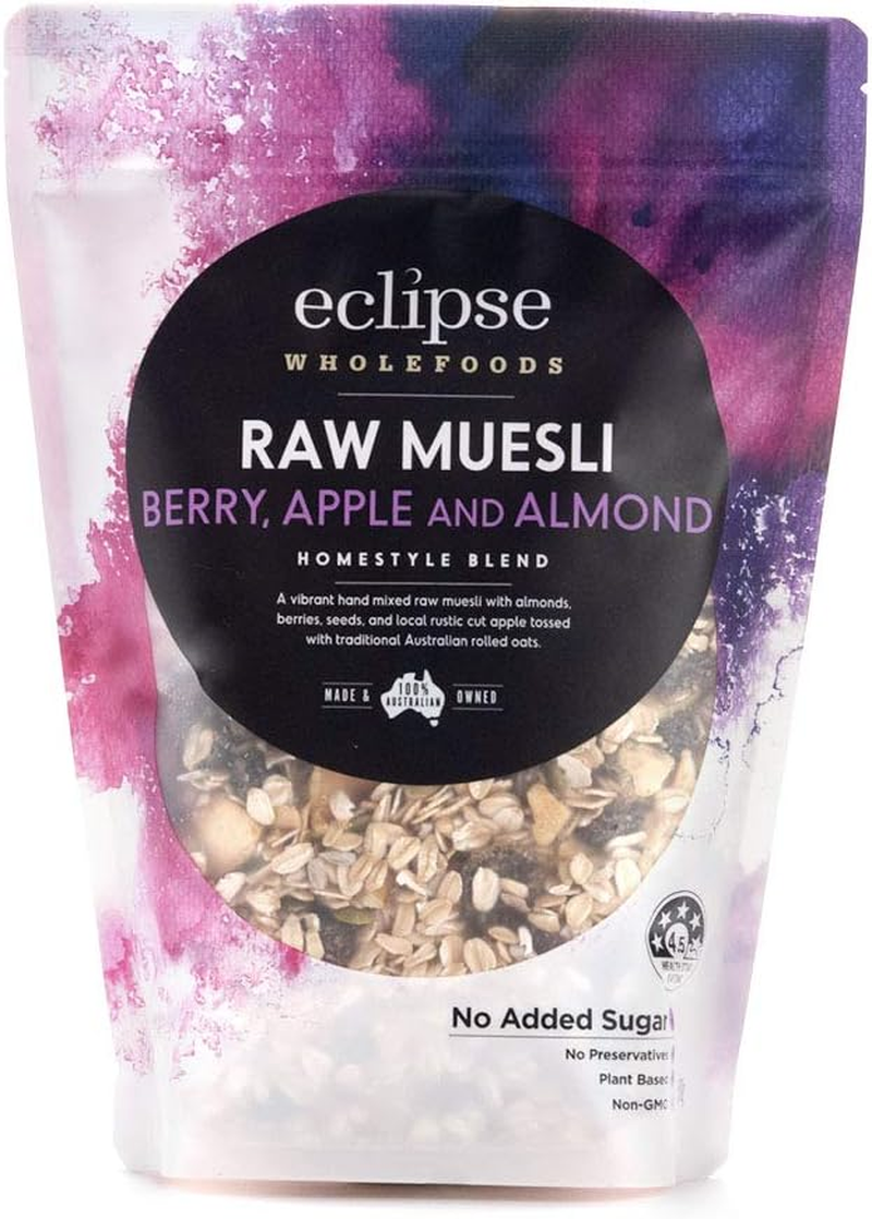Eclipse Wholefoods Muesli - Raw Berry and Almond | 500G Zip Bag | Raw | Preservative Free image number 1